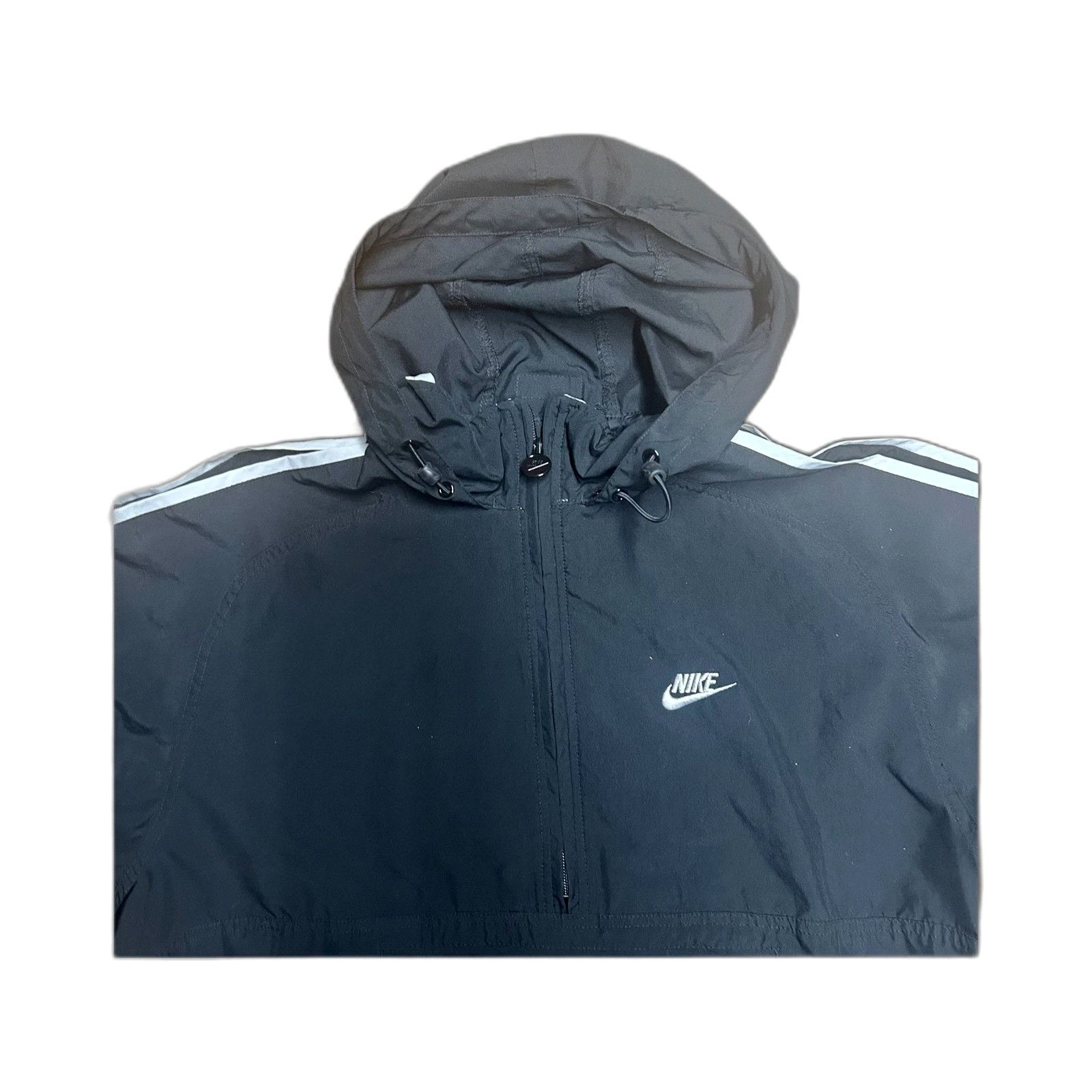 Nike Vintage Nike Jacket Mens Large Black White Full Zip Windbrea Size US L / EU 52-54 / 3 - 2 Thumbnail