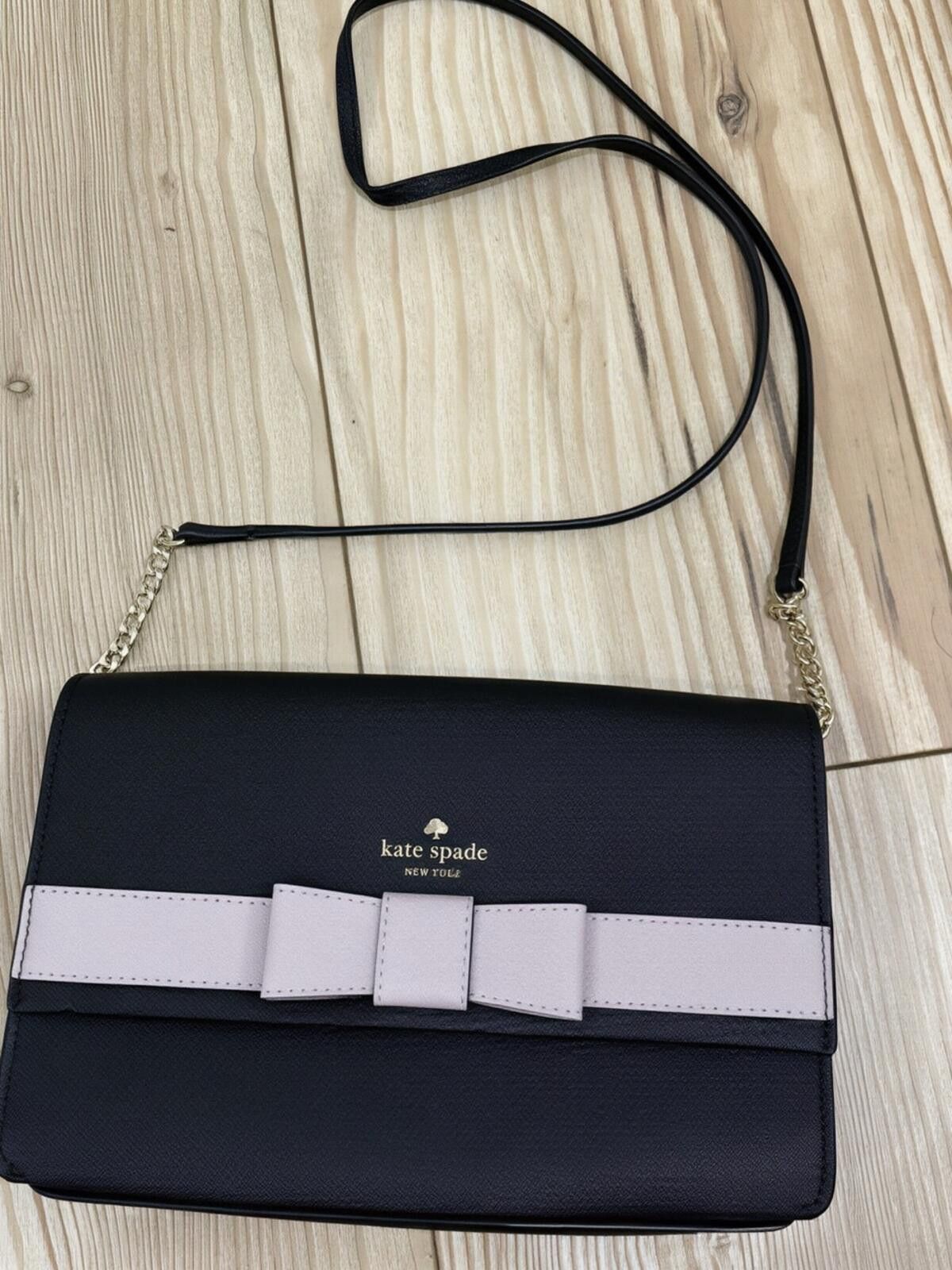 Other kate spade Black and Blush Bow Wallet Crossbody Size ONE SIZE - 2 Thumbnail