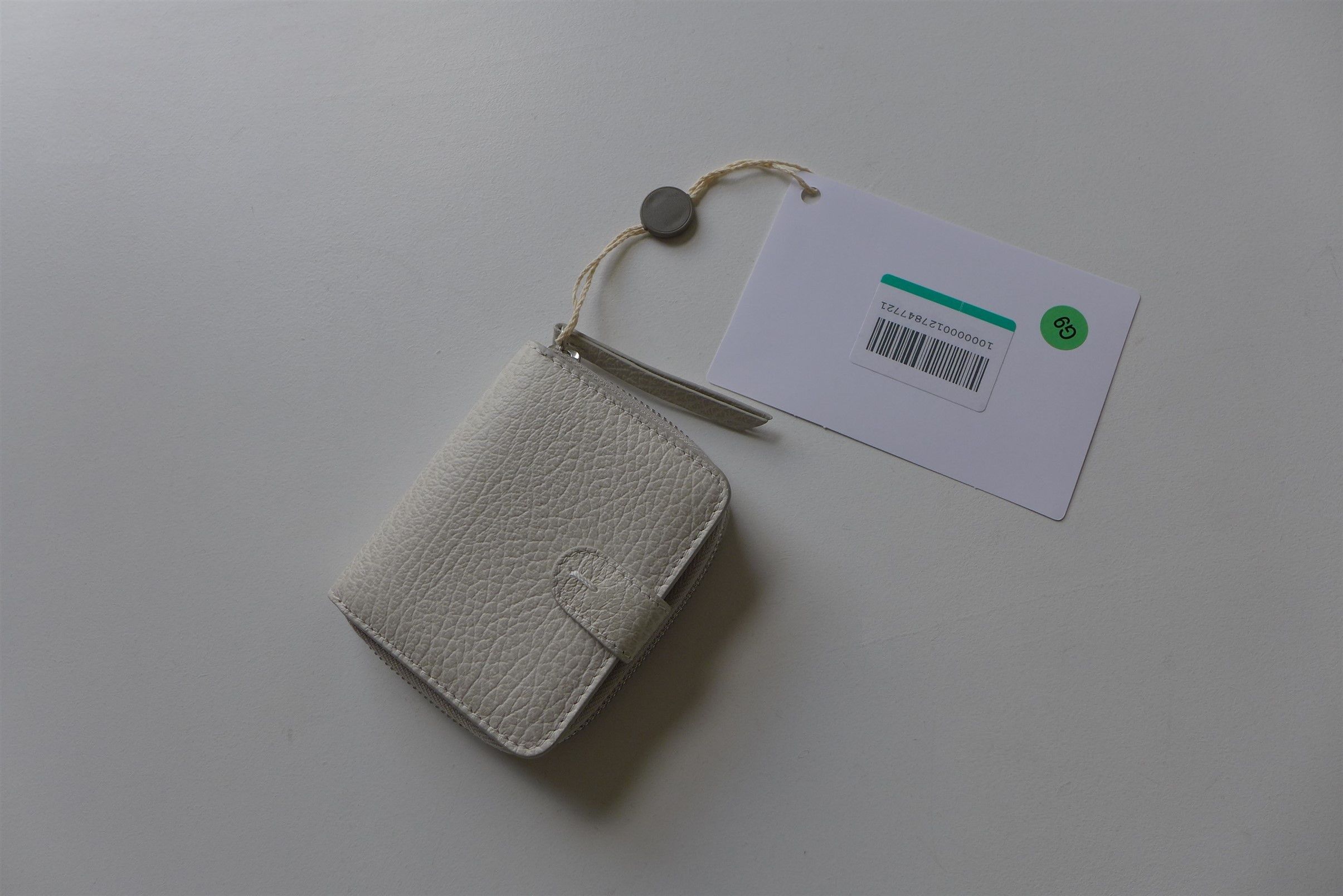 Maison Margiela Margiela Zip Wallet - Beige Calf Leather Size ONE SIZE - 2 Thumbnail