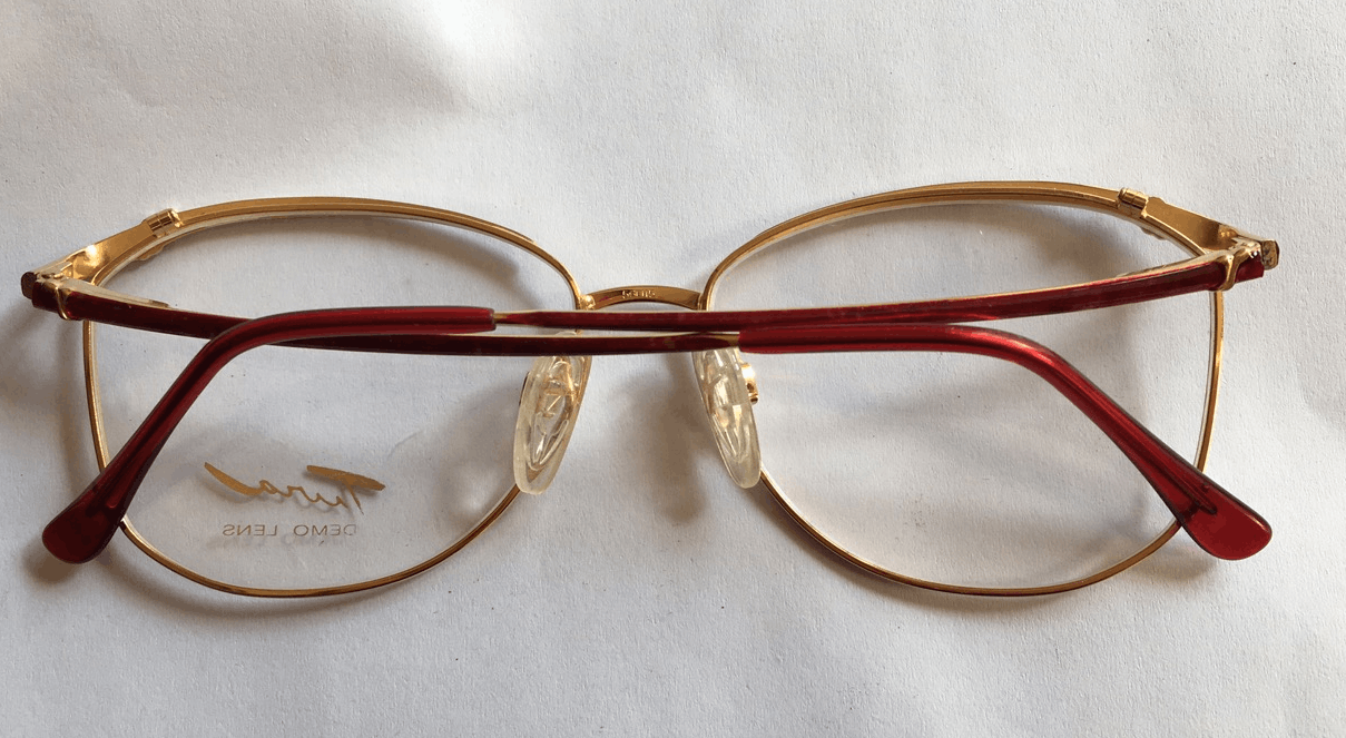 Vintage Vintage 80s TURA Mod 402 Red Woman Eyeglasses Frame Size ONE SIZE - 6 Thumbnail