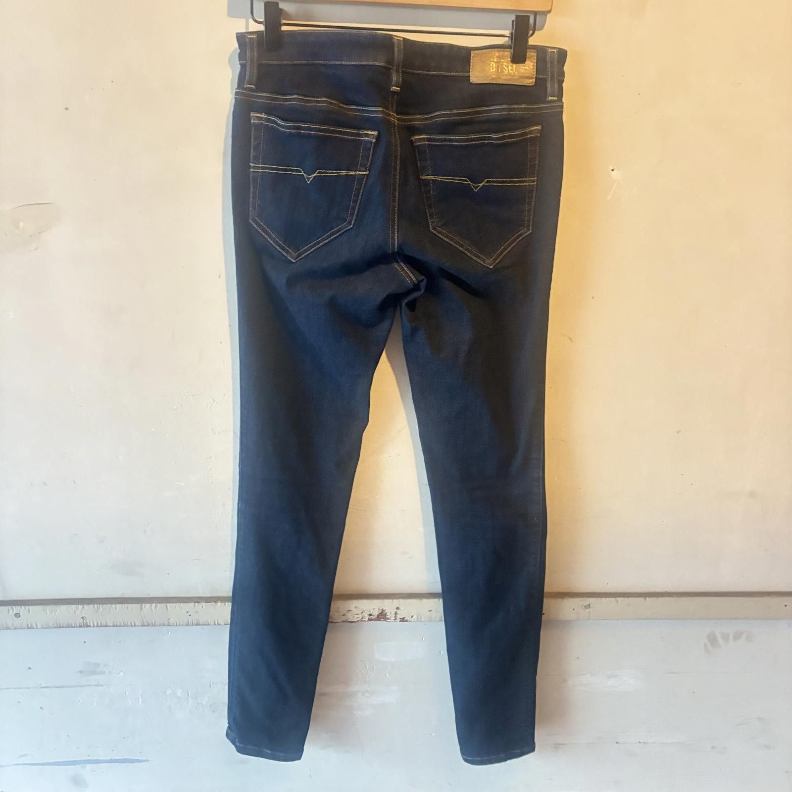 Diesel Diesel Dark Blue Slim Fit Jeans Size 29" - 5 Thumbnail