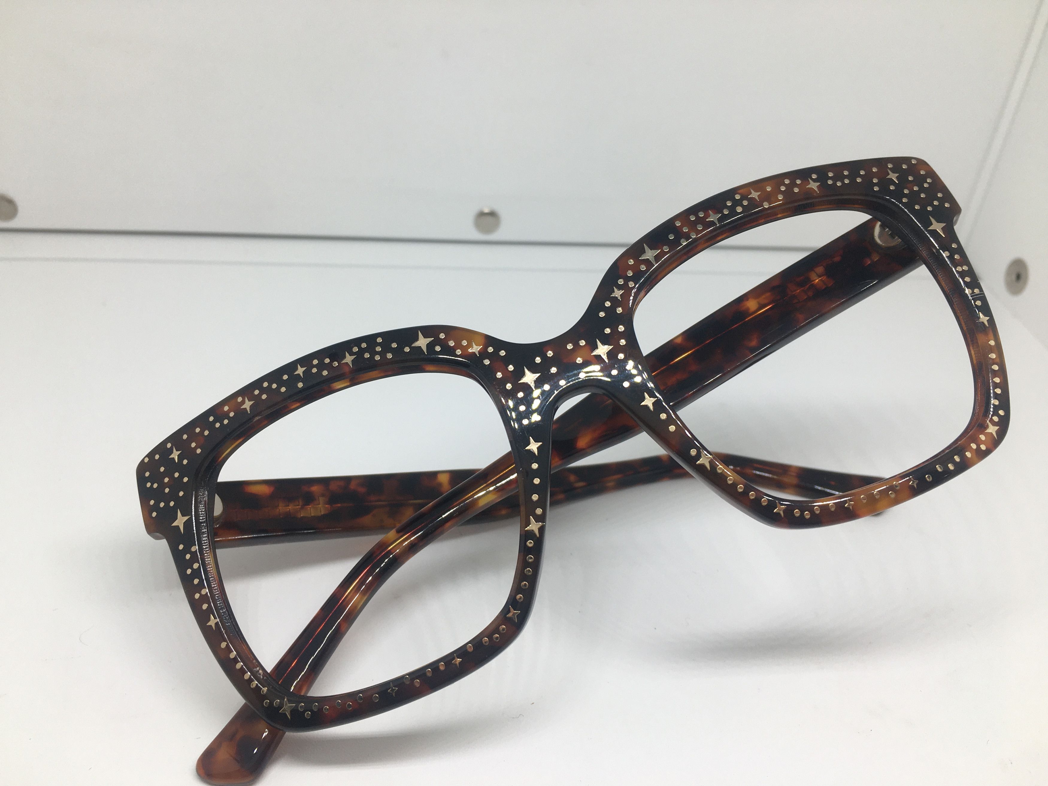 Other Handmade Tortoise Acetate Square Eyeglasses Frame Size ONE SIZE - 1 Thumbnail