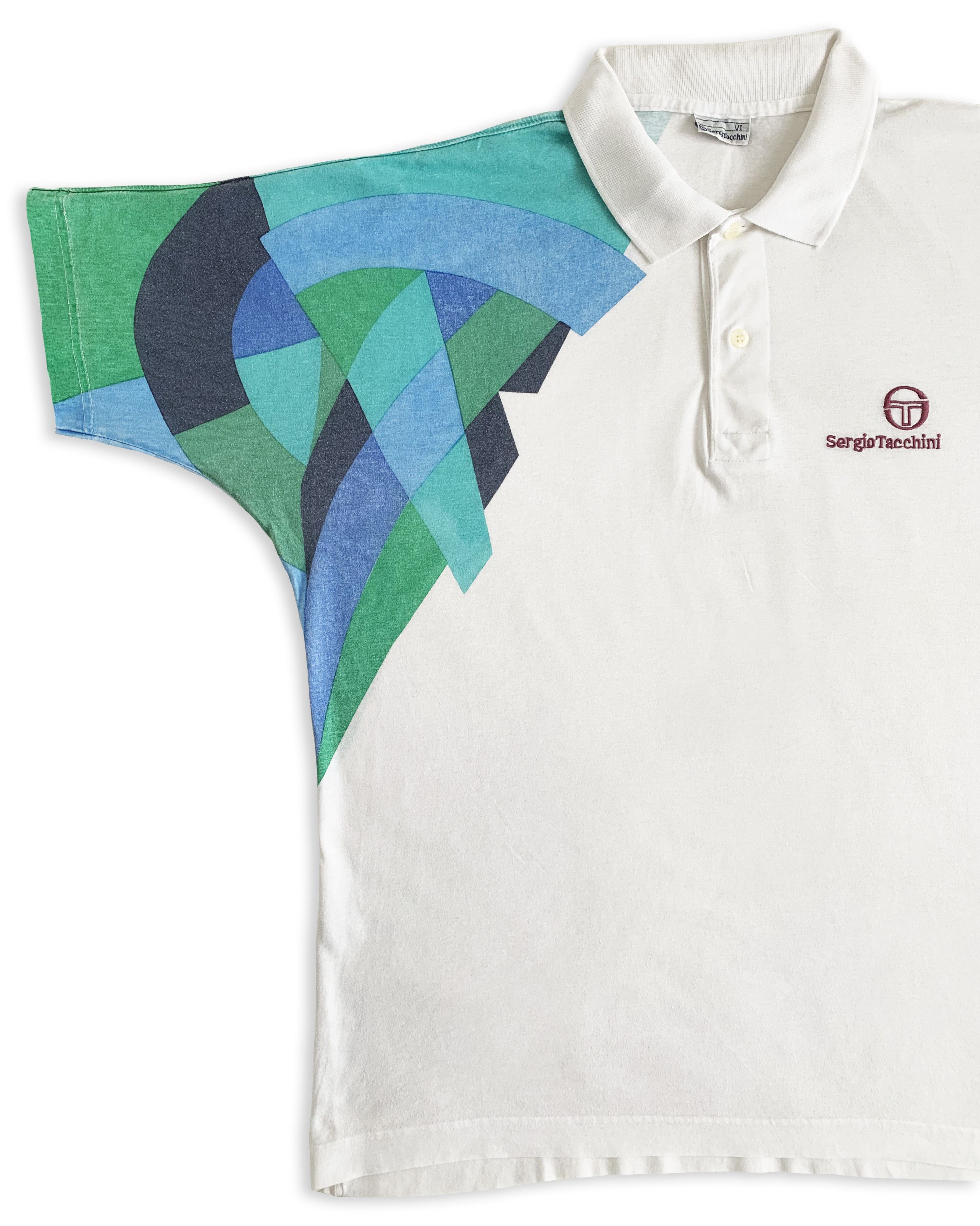 Sergio Tacchini Vintage 80s 90s SERGIO TACCHINI Polo Shirt Tennis Italy M Size US M / EU 48-50 / 2 - 4 Thumbnail