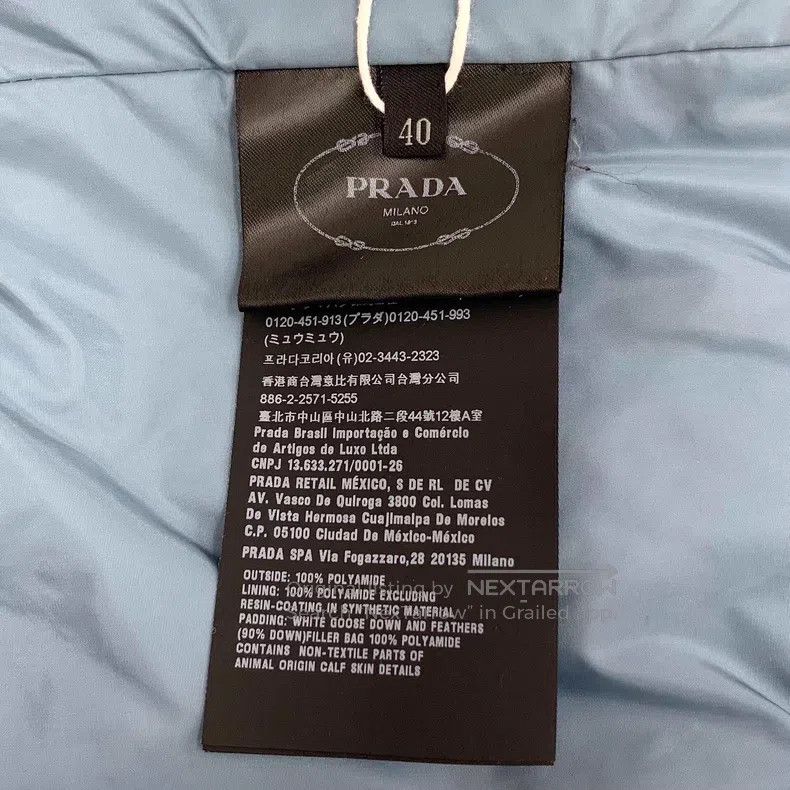 Prada Prada Black triangle stand-up collar zipper long-sleeved d Size S / US 4 / IT 40 - 7 Thumbnail