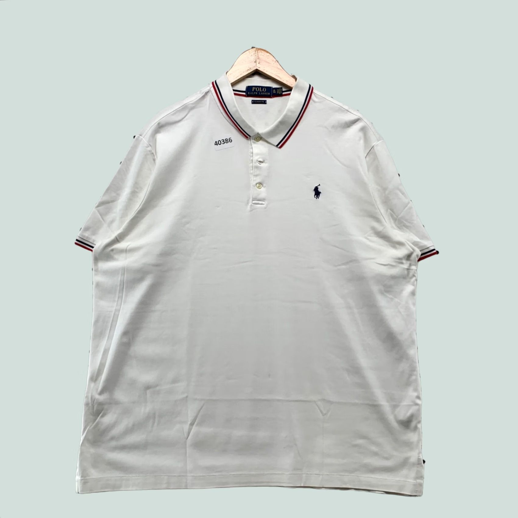 Polo Ralph Lauren Polo Ralph Lauren Collar Shirt Mens XL White Preppy Casual Pony Size US XL / EU 56 / 4 - 1 Thumbnail