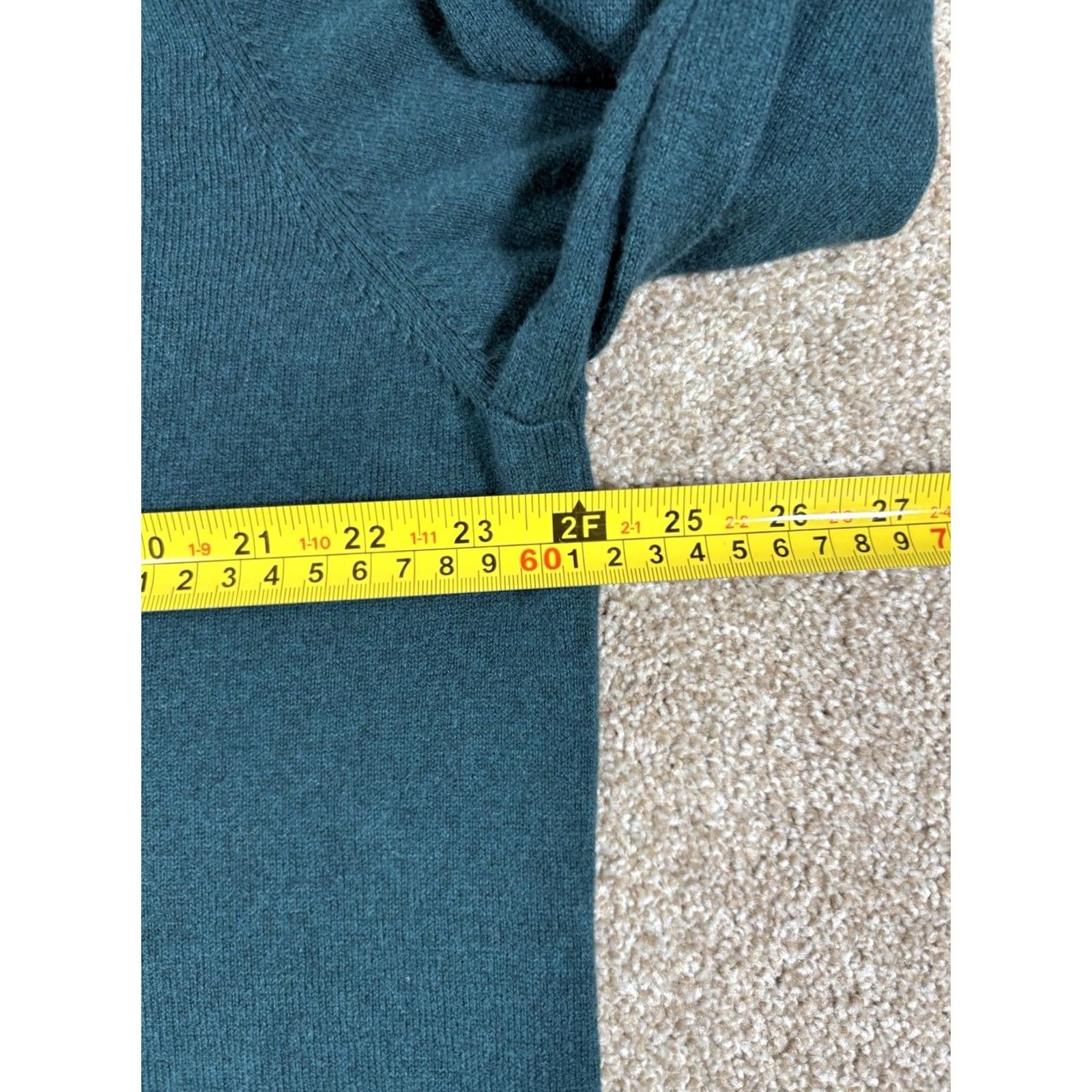 Vintage LL BEAN Sweater Long Sleeve 1/4 Zip Pullover Men’s XL Regular Green Cotton Cashmere Knit Shirt Size US XL / EU 56 / 4 - 6 Thumbnail