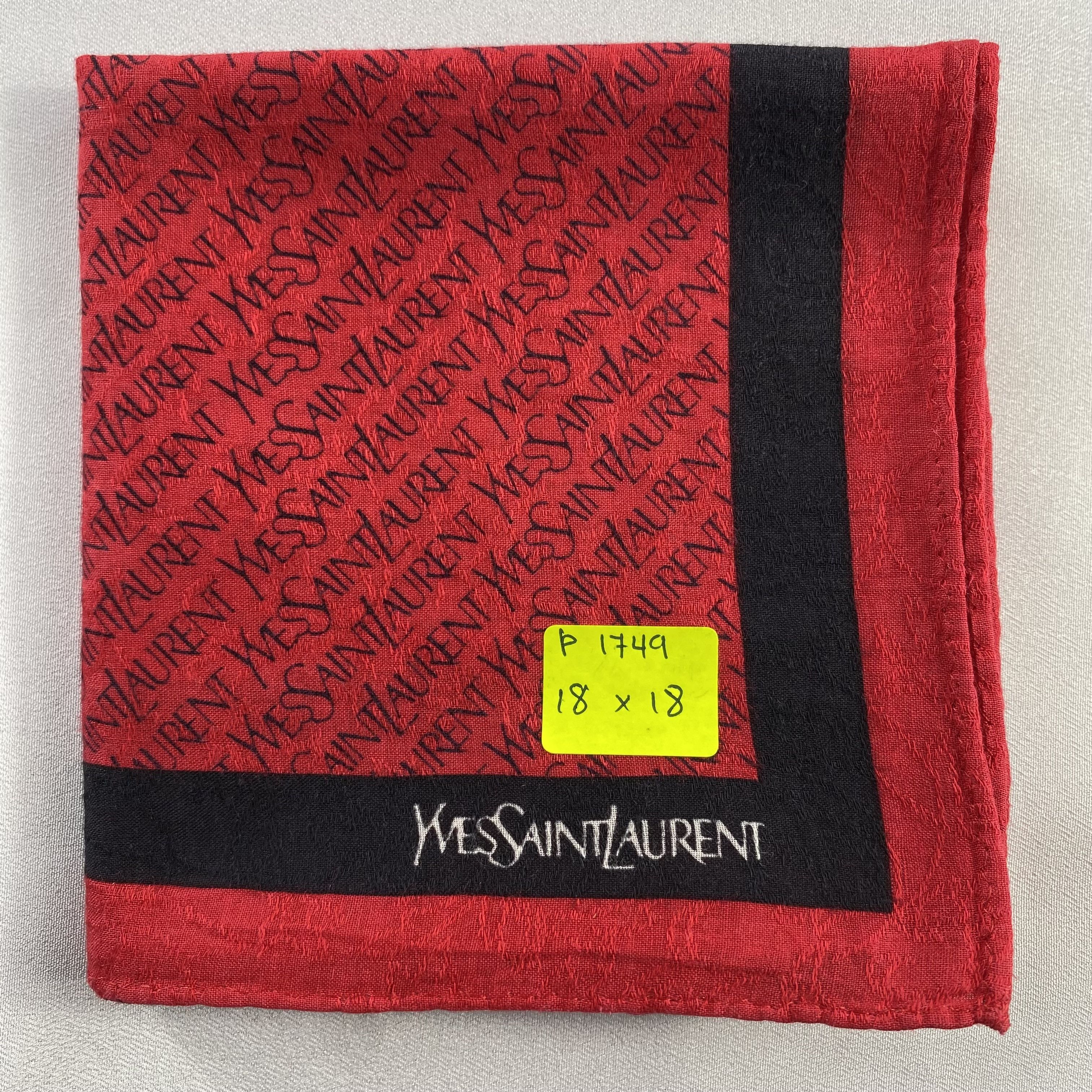 Vintage Yves Saint Laurent Bandana/ Handkerchief / Neckerchief-P1749 Size ONE SIZE - 12 Thumbnail