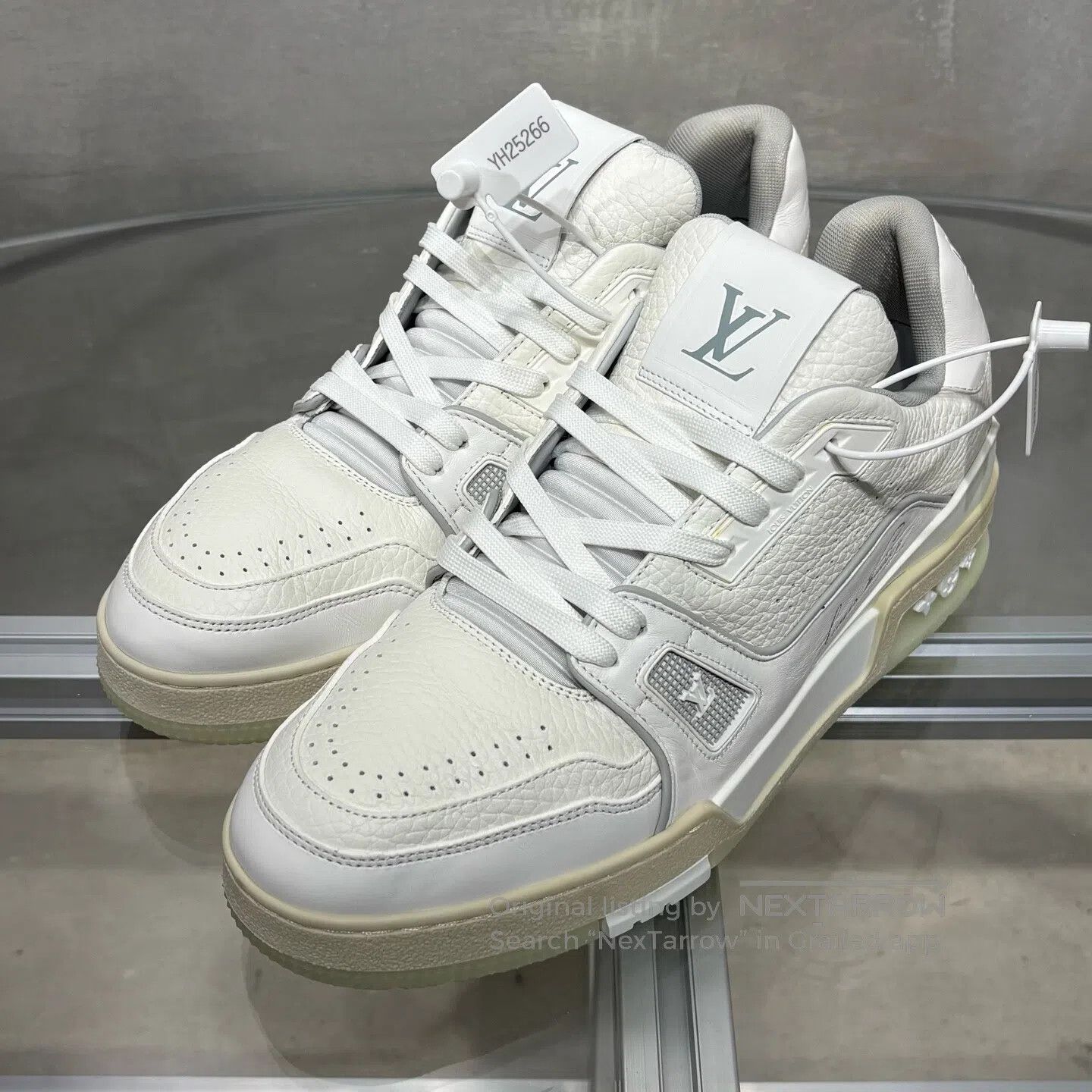 Louis Vuitton Louis Vuitton Trainer White Cement shoes Size US 7 / EU 40 - 1 Thumbnail