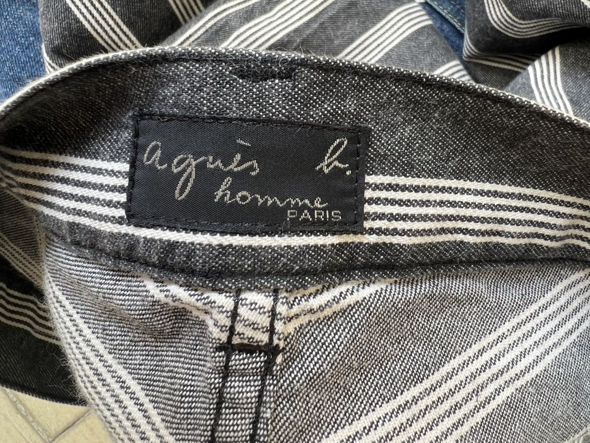 agnes b. Vintage Agnes B. Homme Vertical Border Striped Pant Size US 29 - 21 Thumbnail