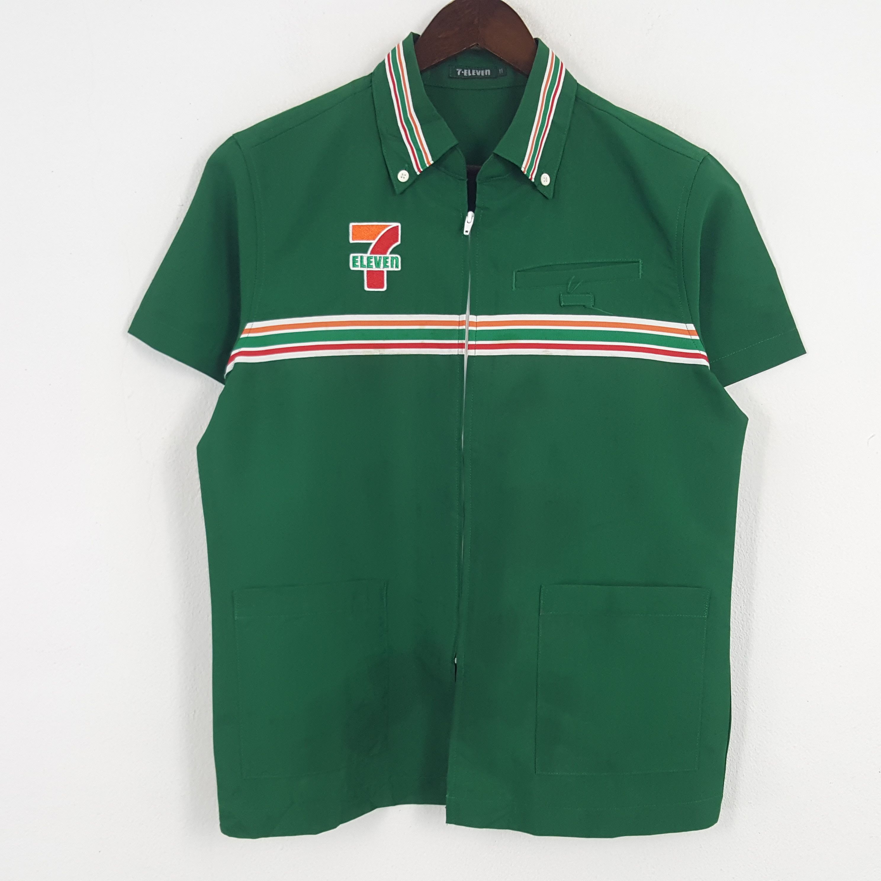 Japanese Brand × Vintage Vintage 7 Eleven Worker Uniform Embroidered Logo Jacket Size US XS / EU 42 / 0 - 3 Thumbnail
