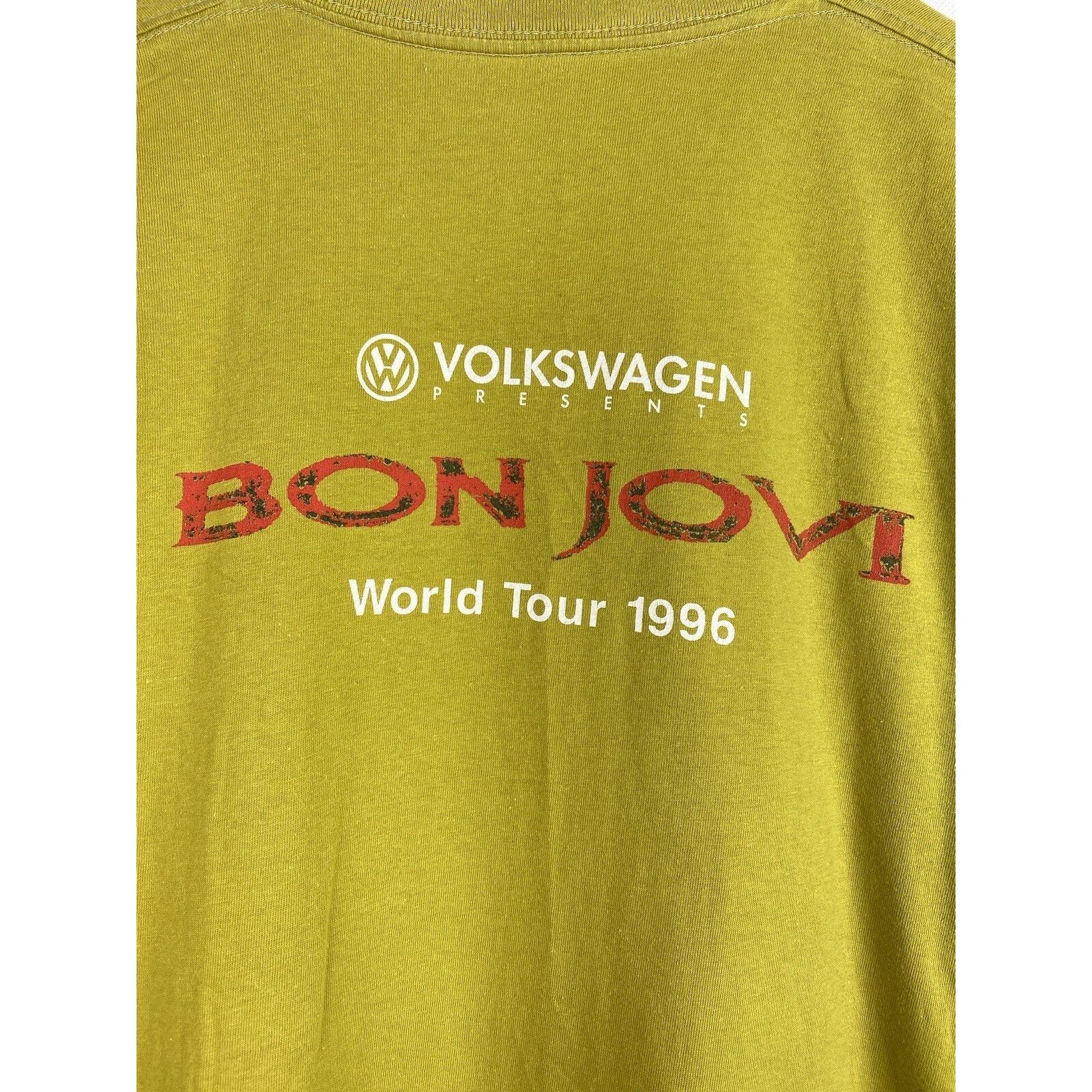Band Tees Bon Jovi vintage 90s World Tour 1996 band t shirt size ~ xl Size US XL / EU 56 / 4 - 15 Thumbnail