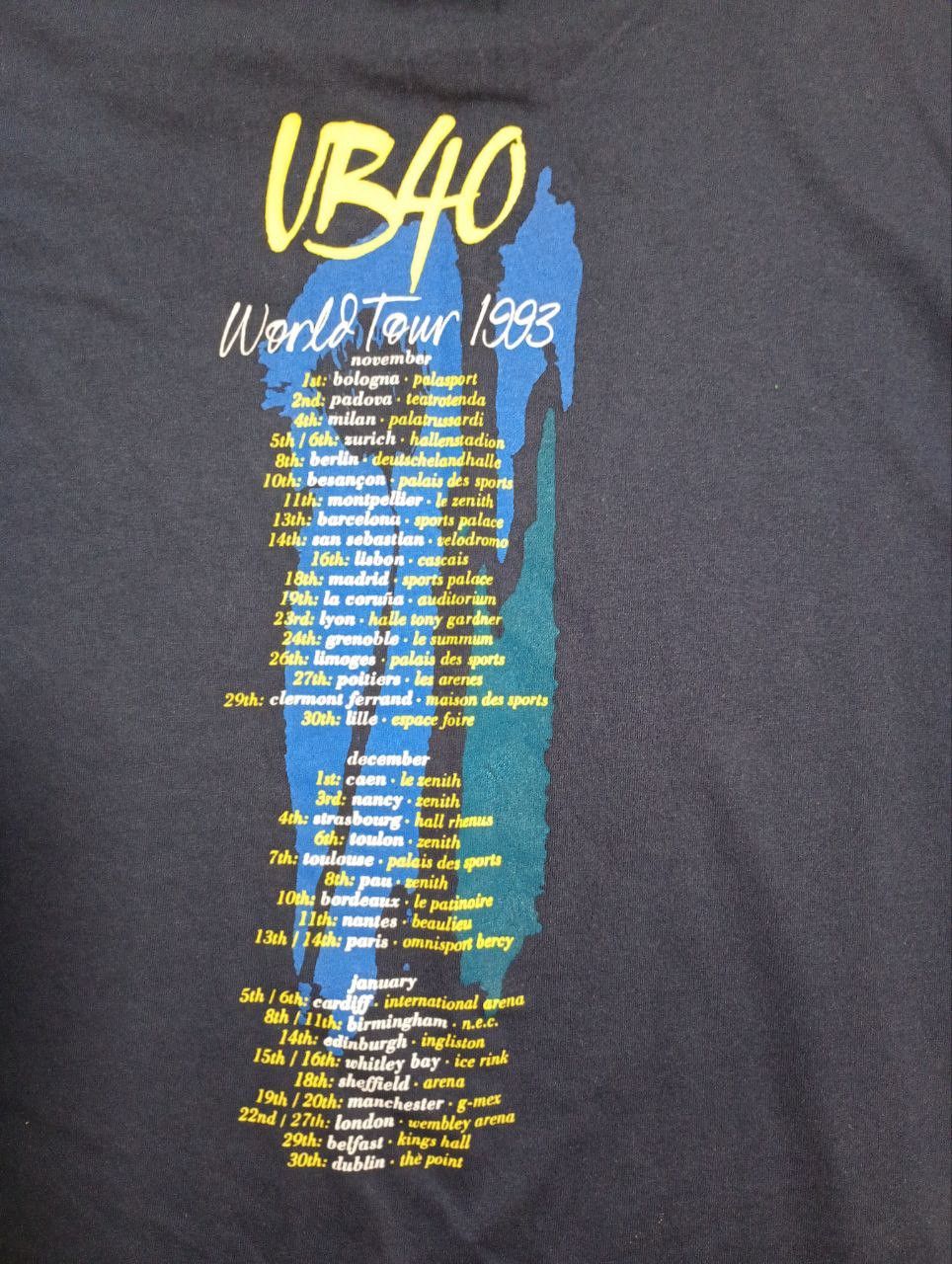 Band Tees × Vintage Screen Stars UB40 World Tour 1993 T-Shirt Size US XL / EU 56 / 4 - 9 Thumbnail