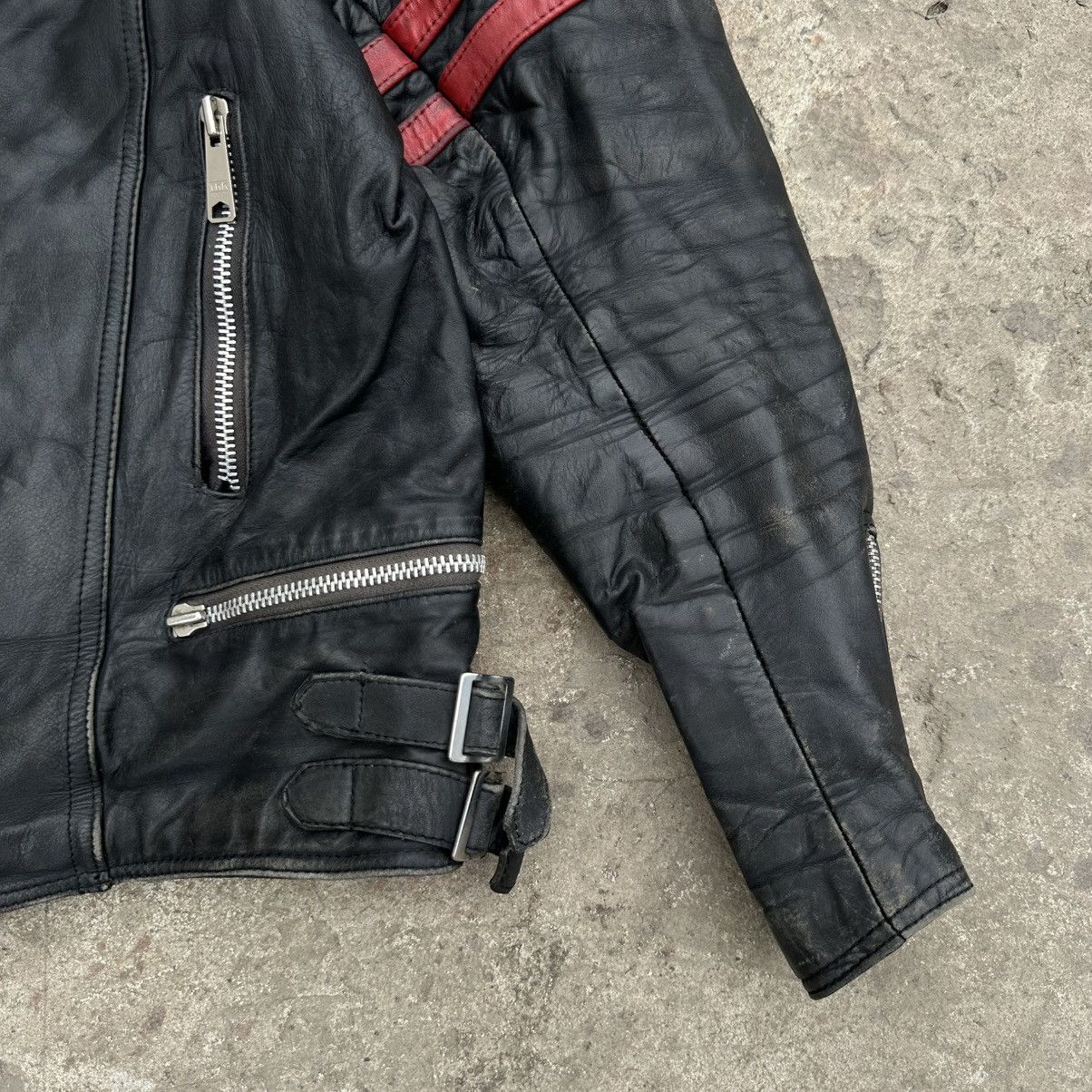 Number (N)ine Vintage Japanese Style Moto Leather Jacket Hype Punk Crazy Size US S / EU 44-46 / 1 - 5 Thumbnail
