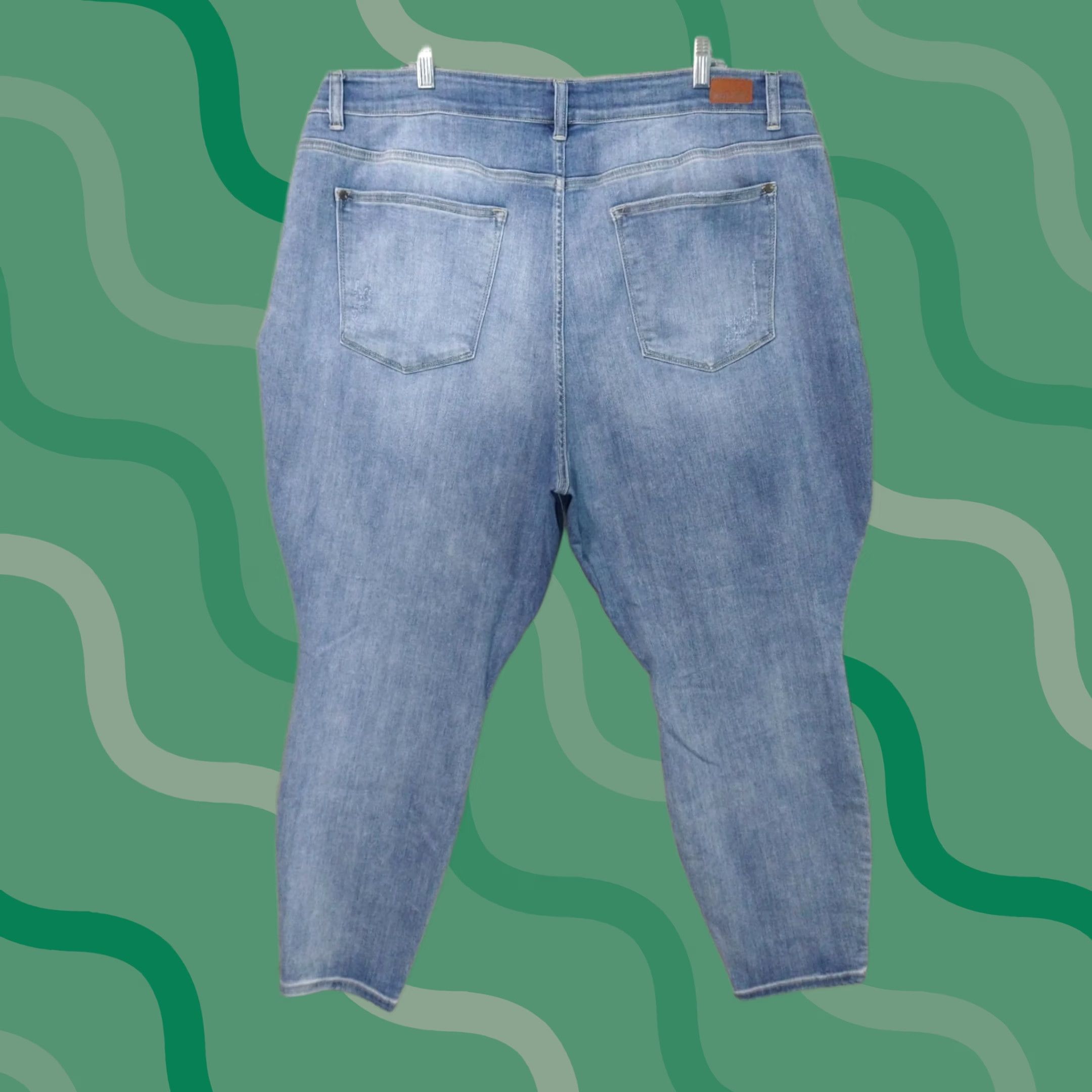 Vintage Judy Blue Jeans Womens 24W Denim Relaxed Fit High Rise Medium Wash Stretch Jeans Size 42" / US 20 - 1 Thumbnail