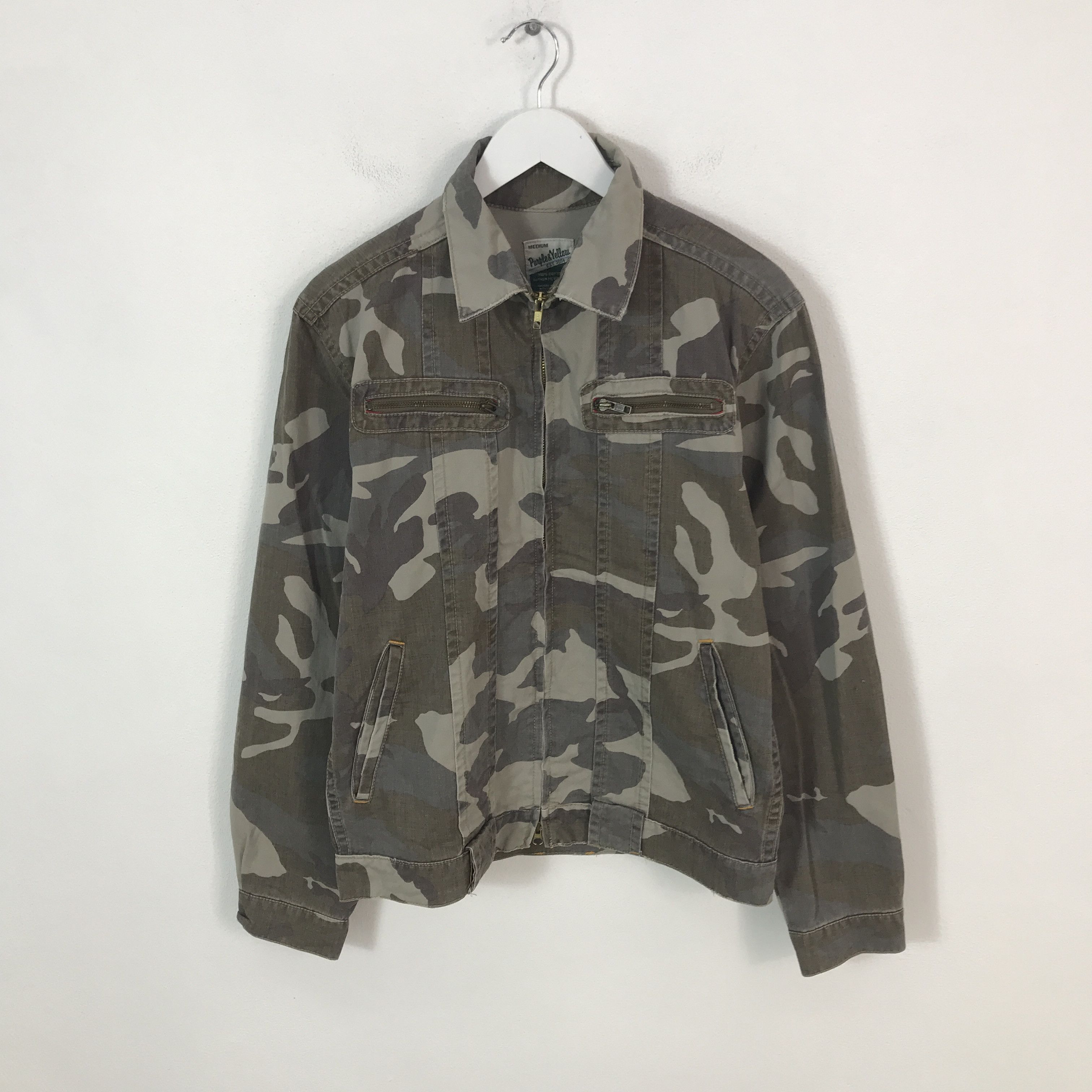 Japanese Brand purple&yellow camo Pocket tactical jacket Size US M / EU 48-50 / 2 - 1 Thumbnail