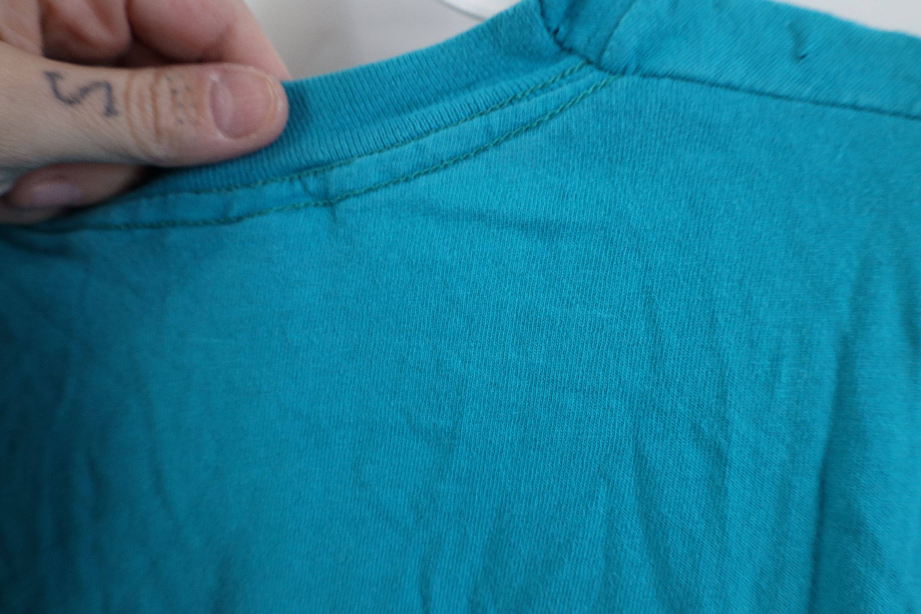 Vintage Vintage 90s Streetwear Short Sleeve T-Shirt Blue Cotton USA Size US XL / EU 56 / 4 - 11 Thumbnail