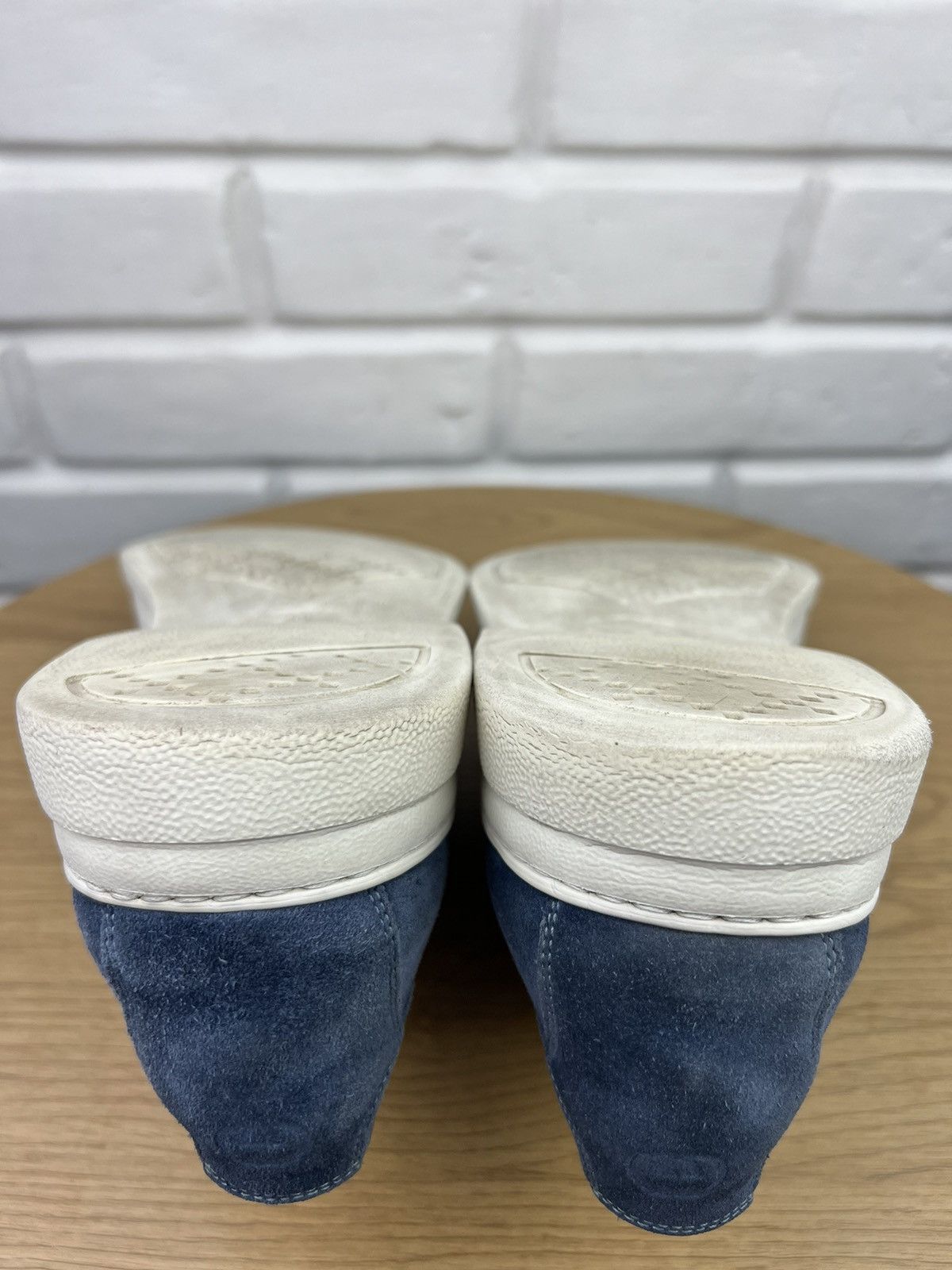Gucci GUCCI Derby Suede Shoes Lace-up GG Logo Blue Men’s Size US 9.5 / EU 42-43 - 12 Thumbnail