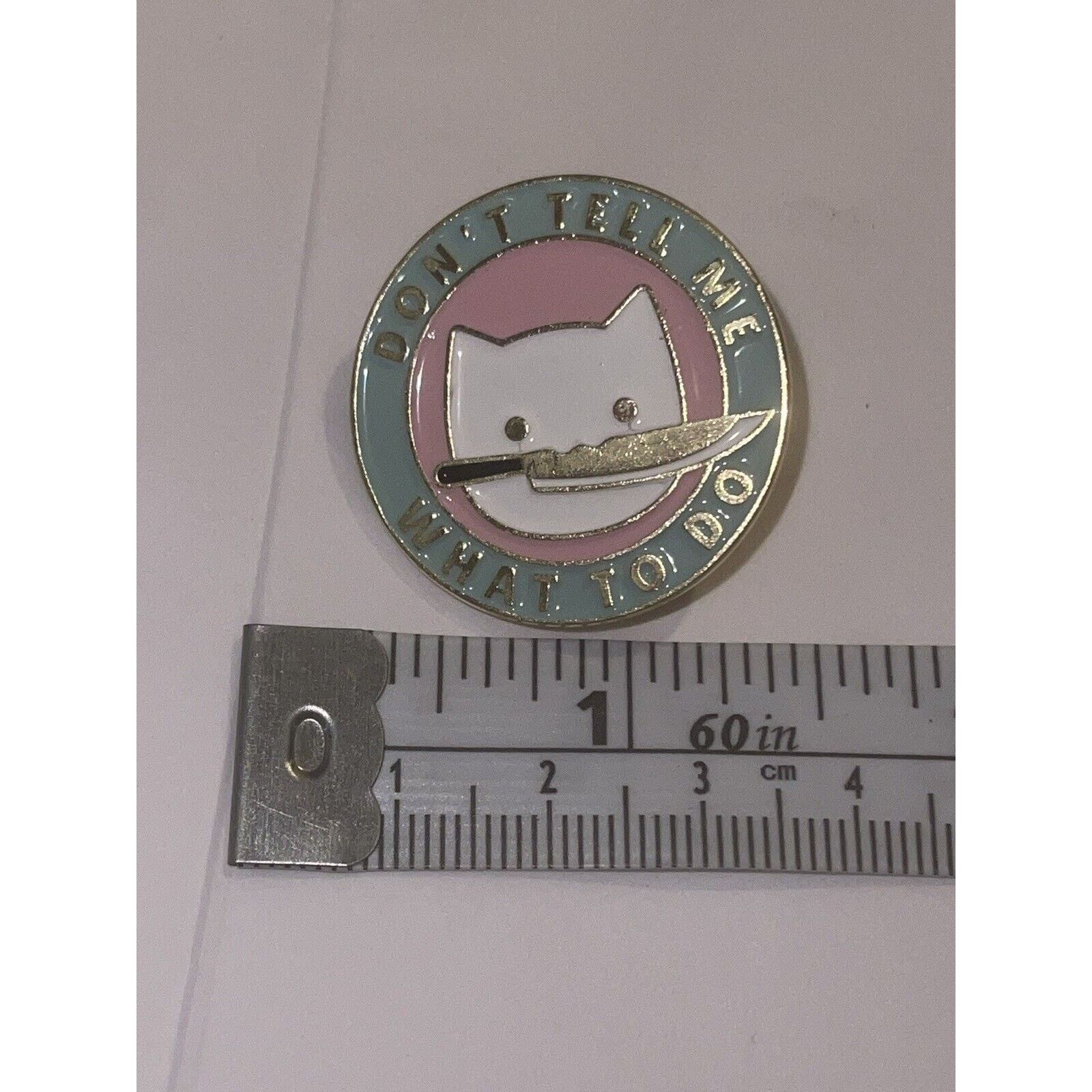 Other Don’t Tell Me What To Do Cat Pin Brooch Size ONE SIZE - 1 Preview