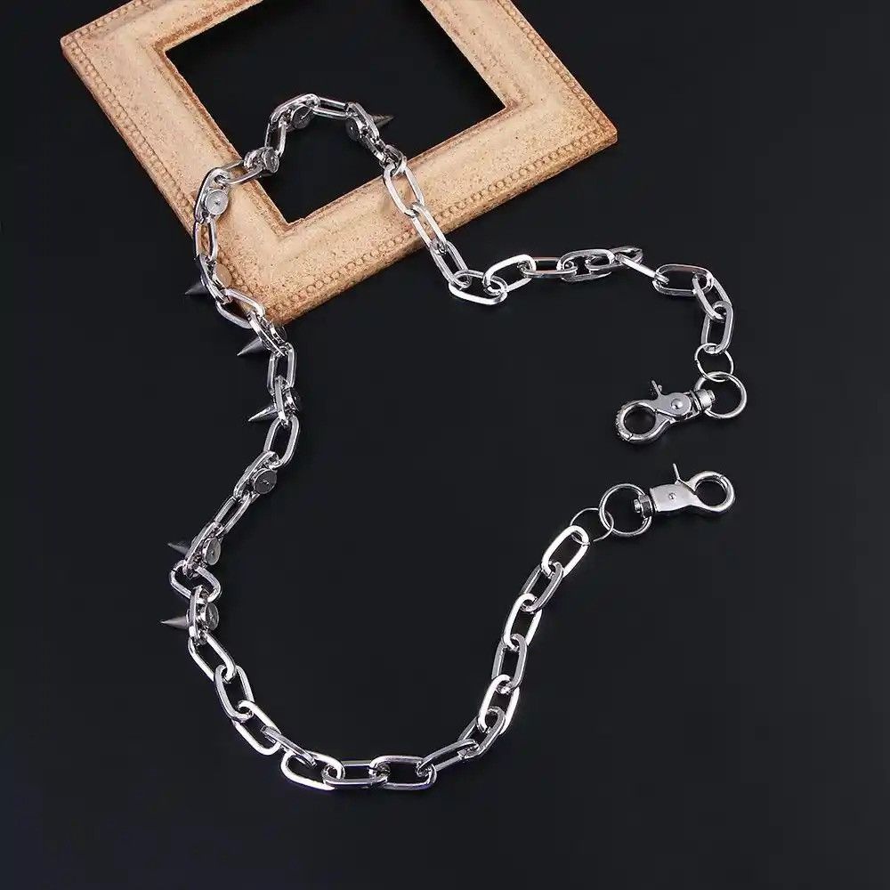 Jewelry Single Punk Rivet Pants Chain Size ONE SIZE - 1 Thumbnail