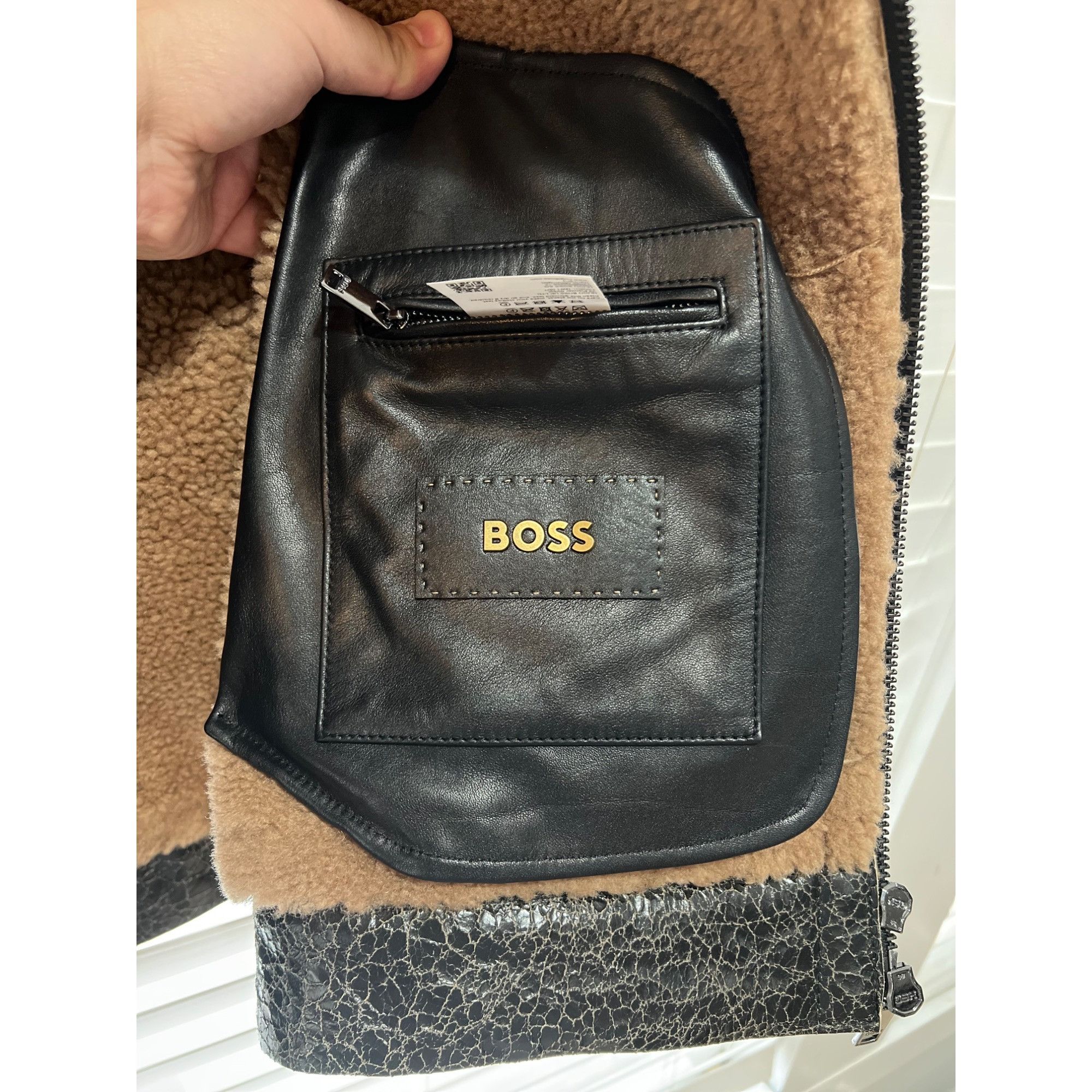 Hugo Boss Hugo Boss Leather Sheepskin and Real Fir Lined Mens Jacket N Size US XS / EU 42 / 0 - 7 Thumbnail