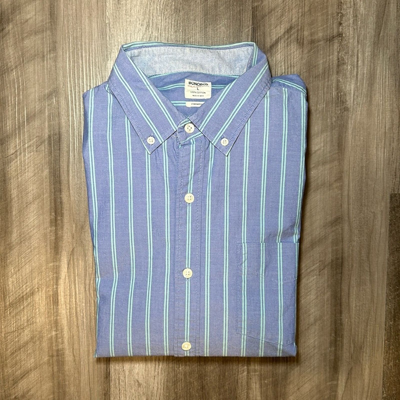 Bonobos Bonobos Standard Fit Long Sleeve Button Down - Large Size US L / EU 52-54 / 3 - 1 Thumbnail