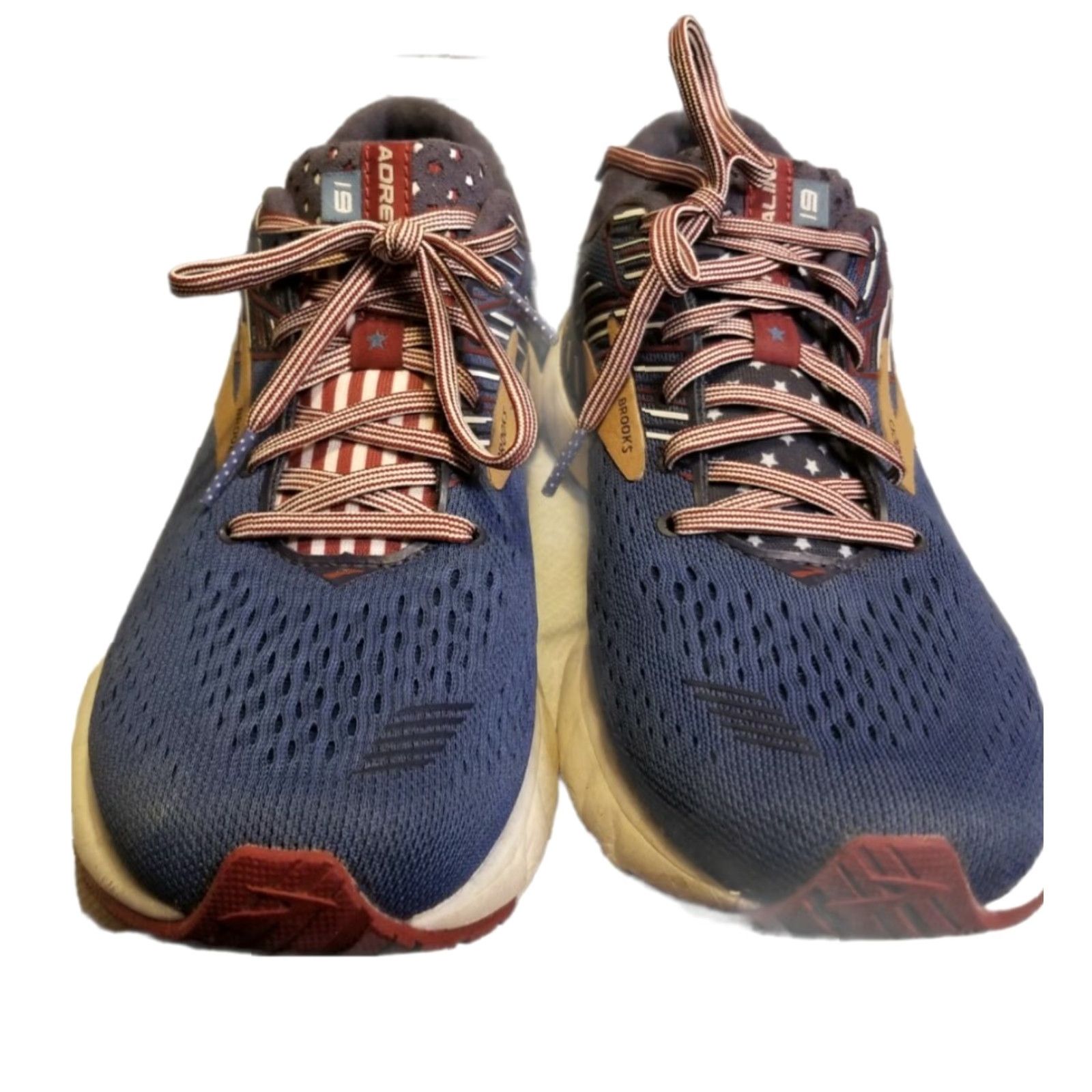 Brooks WOMENS Brooks Adrenaline GTS 19 Sneaker - Star Spangled Blue Red Gold - Size US 10 - Athletic Shoes - Womens Size US 10 / IT 40 - 2 Thumbnail
