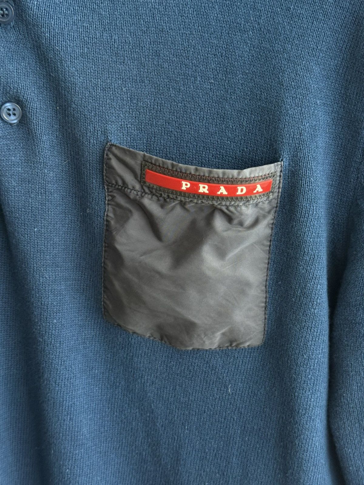 Prada Prada Milano Red Tab Nylon Pocket Sweater Size S Size US S / EU 44-46 / 1 - 5 Thumbnail