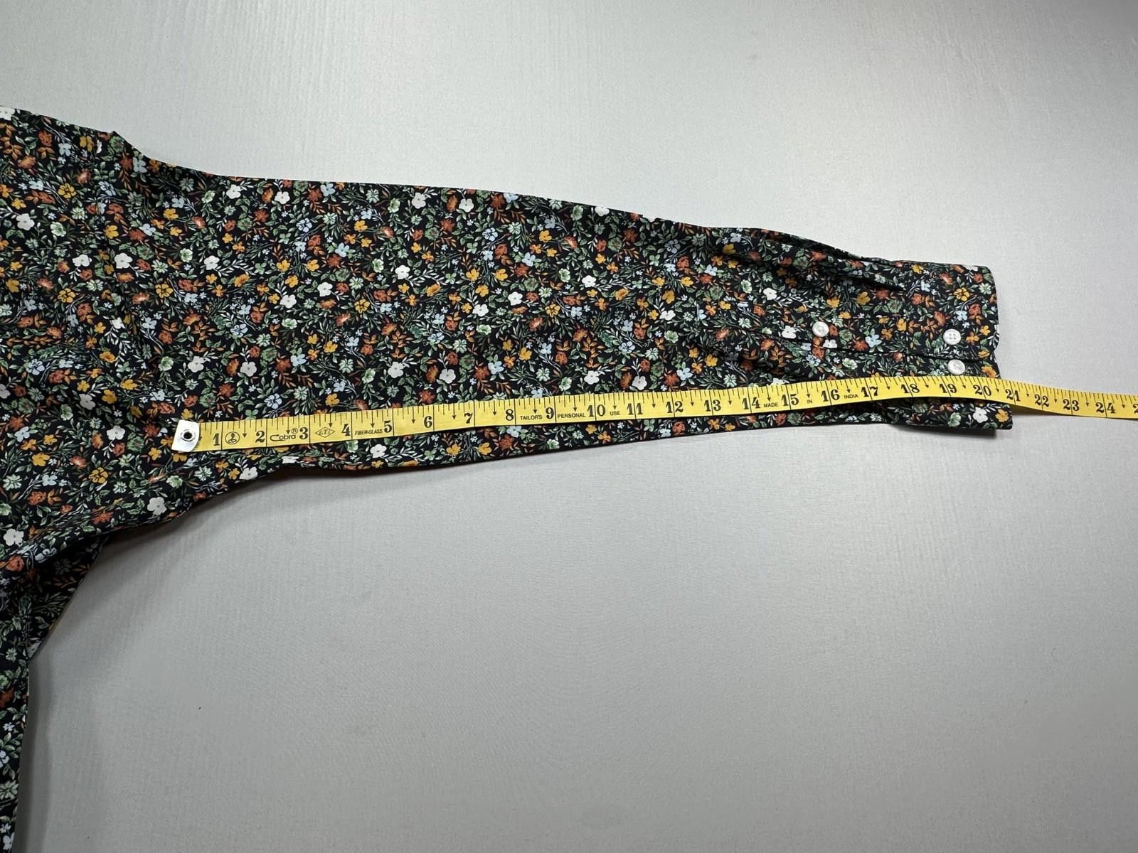 Bar III Bar III Stretch Slim Floral Button Down Large 16/16.5 Size US L / EU 52-54 / 3 - 7 Thumbnail