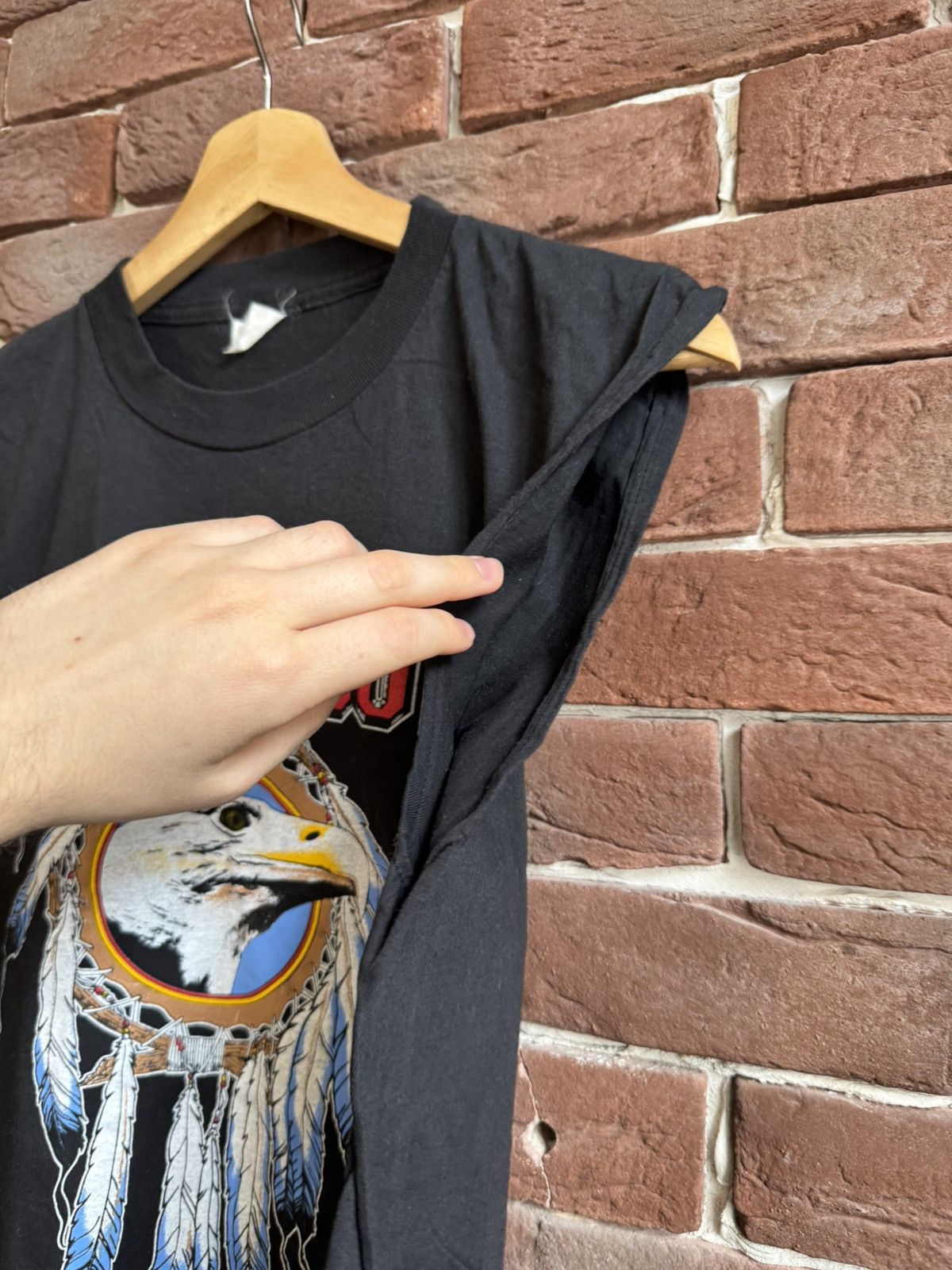 Band Tees Vintage 1990 Blackfoot Eagle Tour XL black Rock Band Tee 90s Size US XL / EU 56 / 4 - 4 Thumbnail