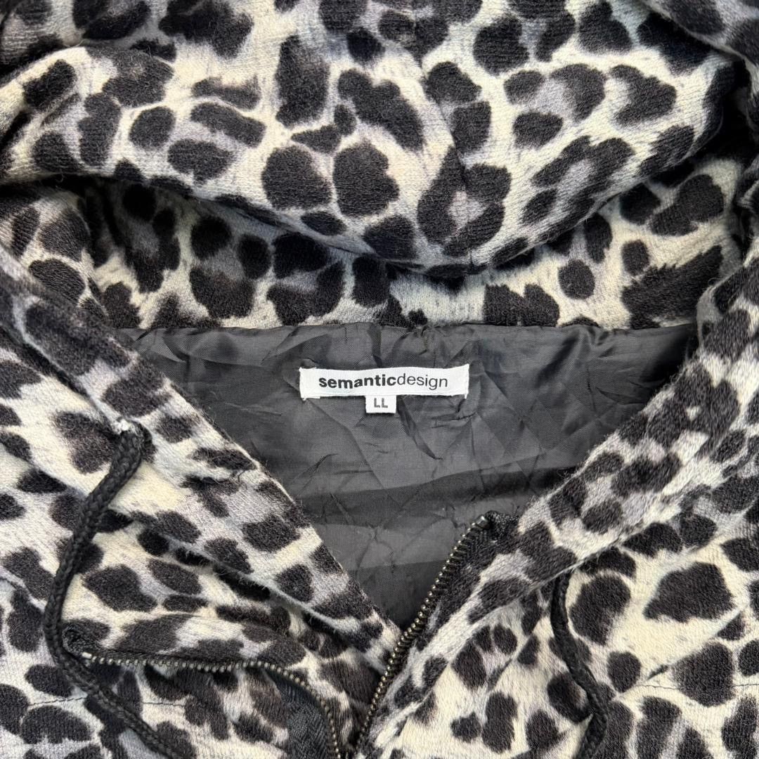 semanticdesign Vintage Semantic Designs Leopard Hooded Vest Size US M / EU 48-50 / 2 - 7 Thumbnail