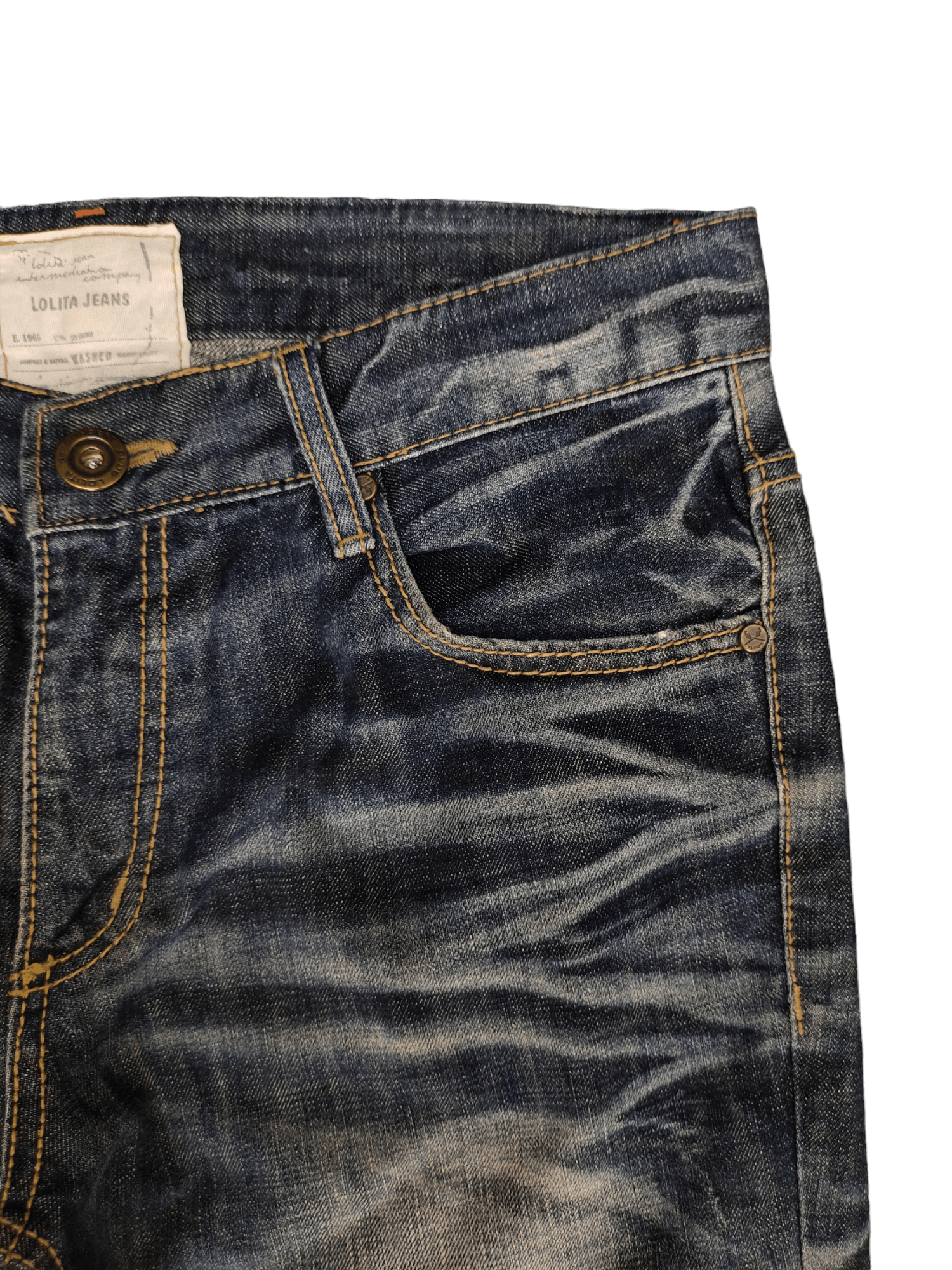 Hysteric Glamour Vintage Y2k Lolita Loose Denim Jeans Wide Leg Streetwear Size US 33 - 9 Thumbnail