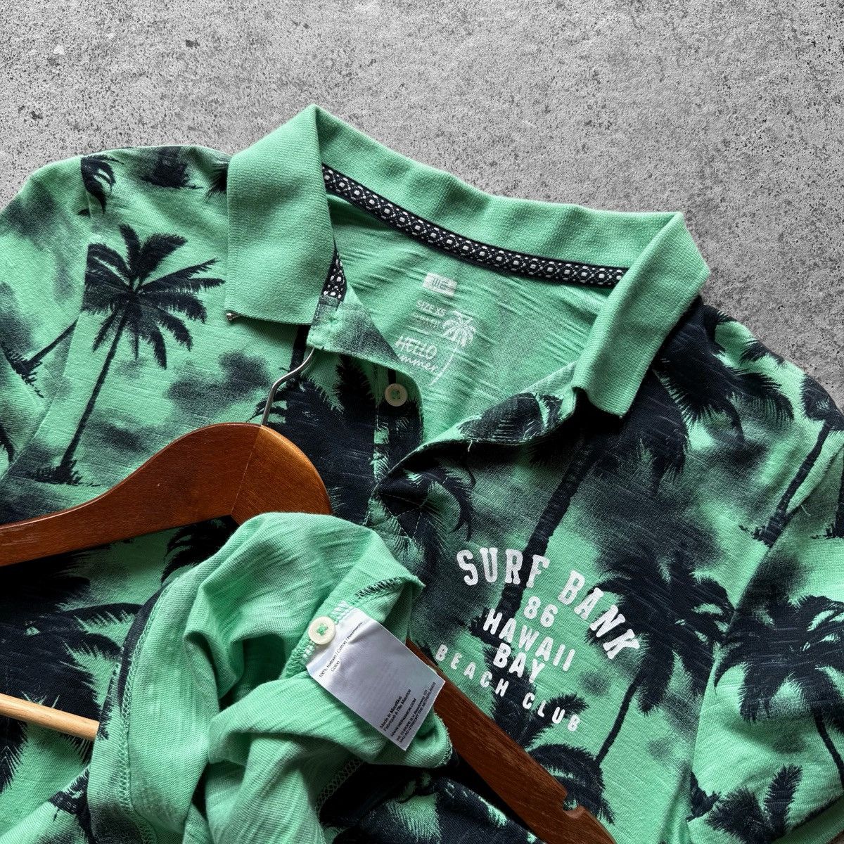 Designer × WE Fashion WE Fashion Men Short Sleeve Floral Tropic Printed Polo Shirt Size US XS / EU 42 / 0 - 4 Thumbnail