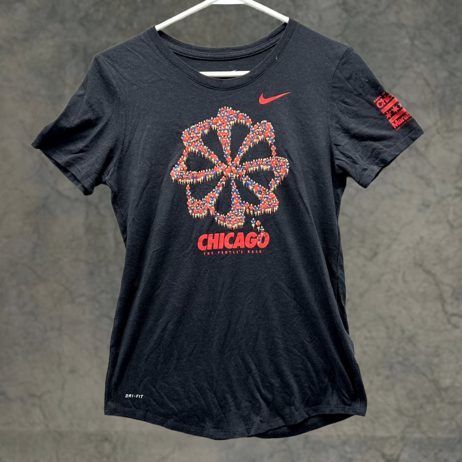 Nike Nike Chicago Marathon Shirt Womens Medium Black Dri-Fit 2017 Running Tee Size M / US 6-8 / IT 42-44 - 1 Thumbnail