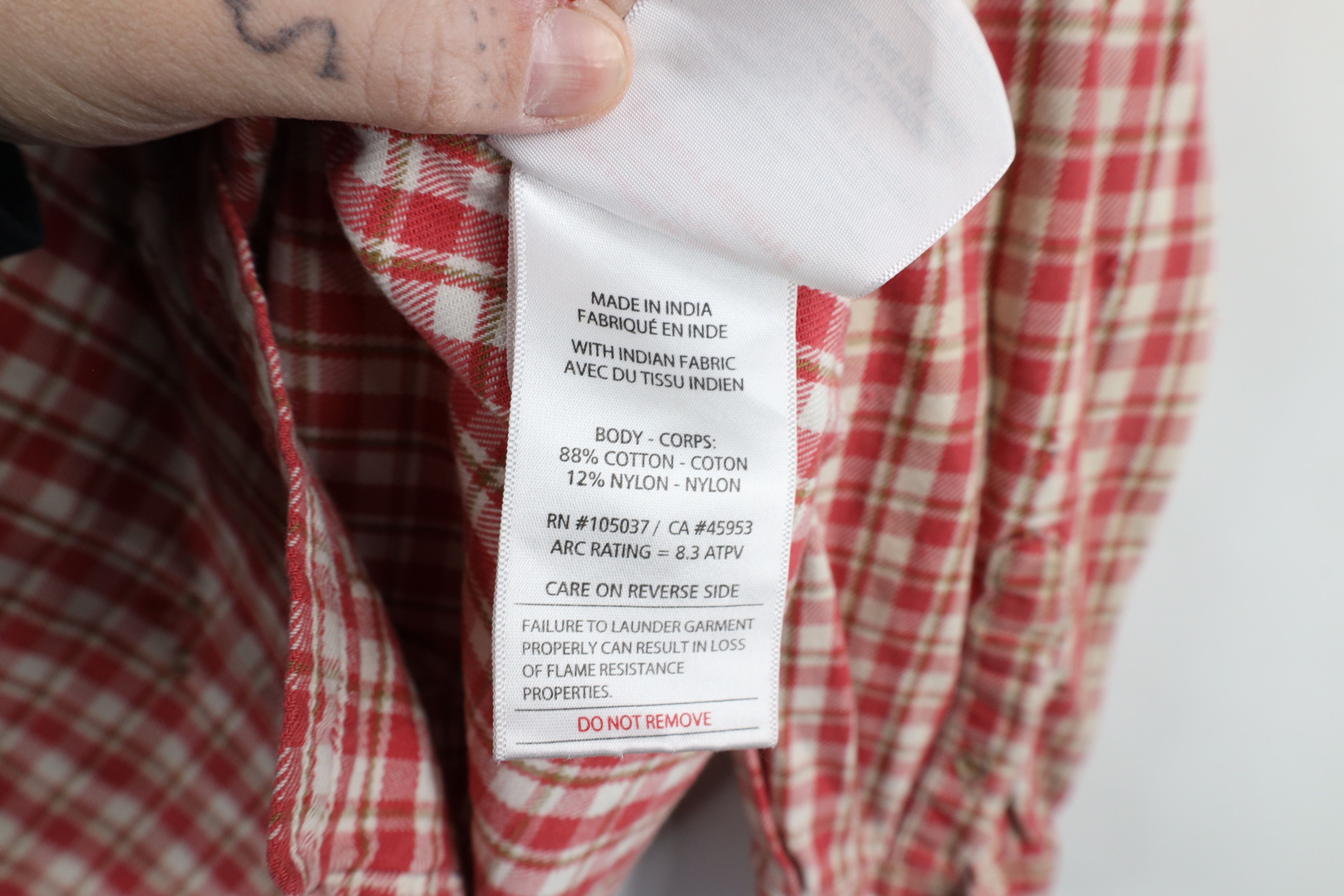 Ariat × Vintage Ariat FR Fire Flame Resistant Flannel Work Button Shirt Size M / US 6-8 / IT 42-44 - 17 Thumbnail