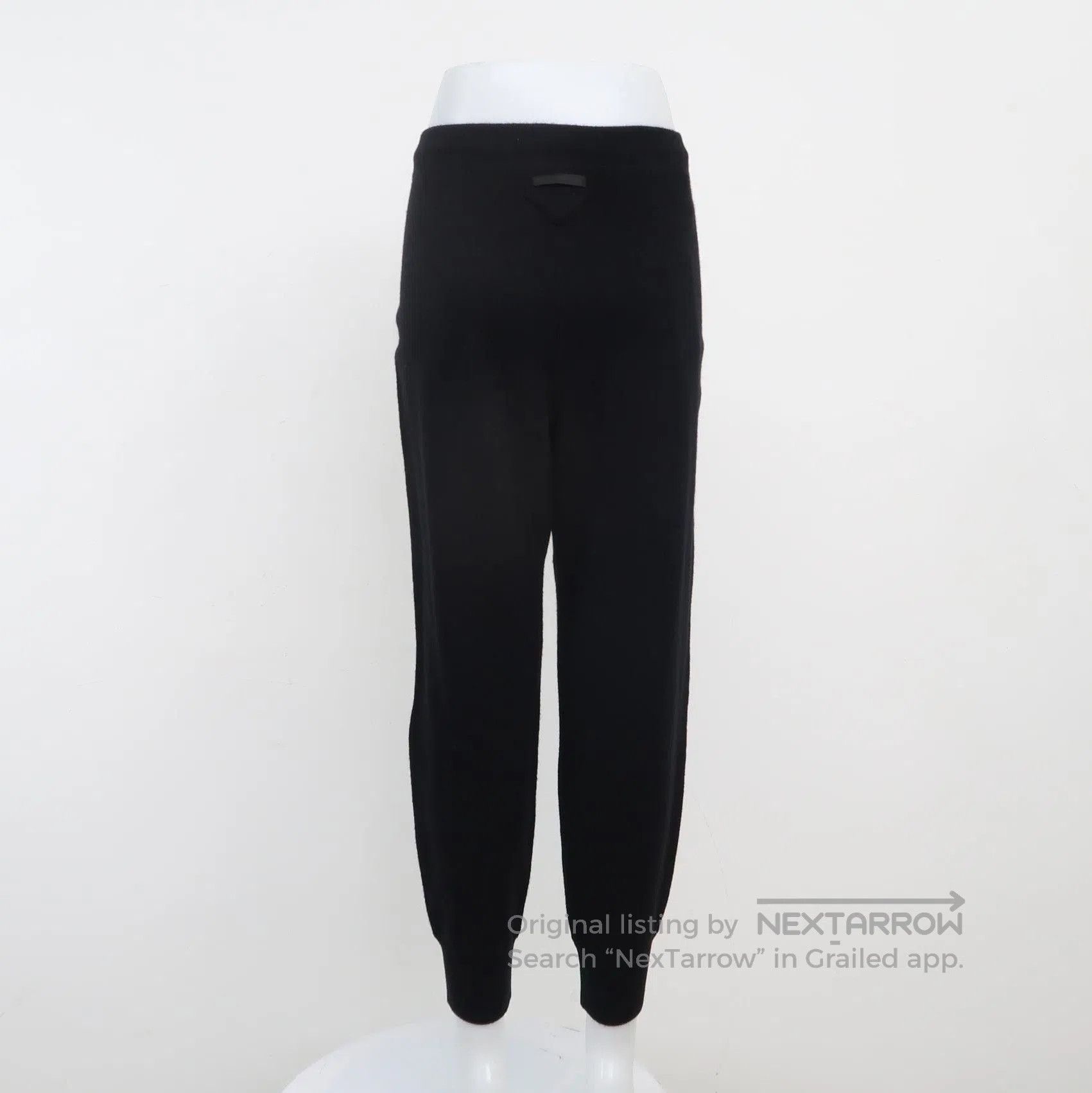 Prada Prada Black Plush Blend Long Pants Size 38 . Size 37" - 2 Thumbnail
