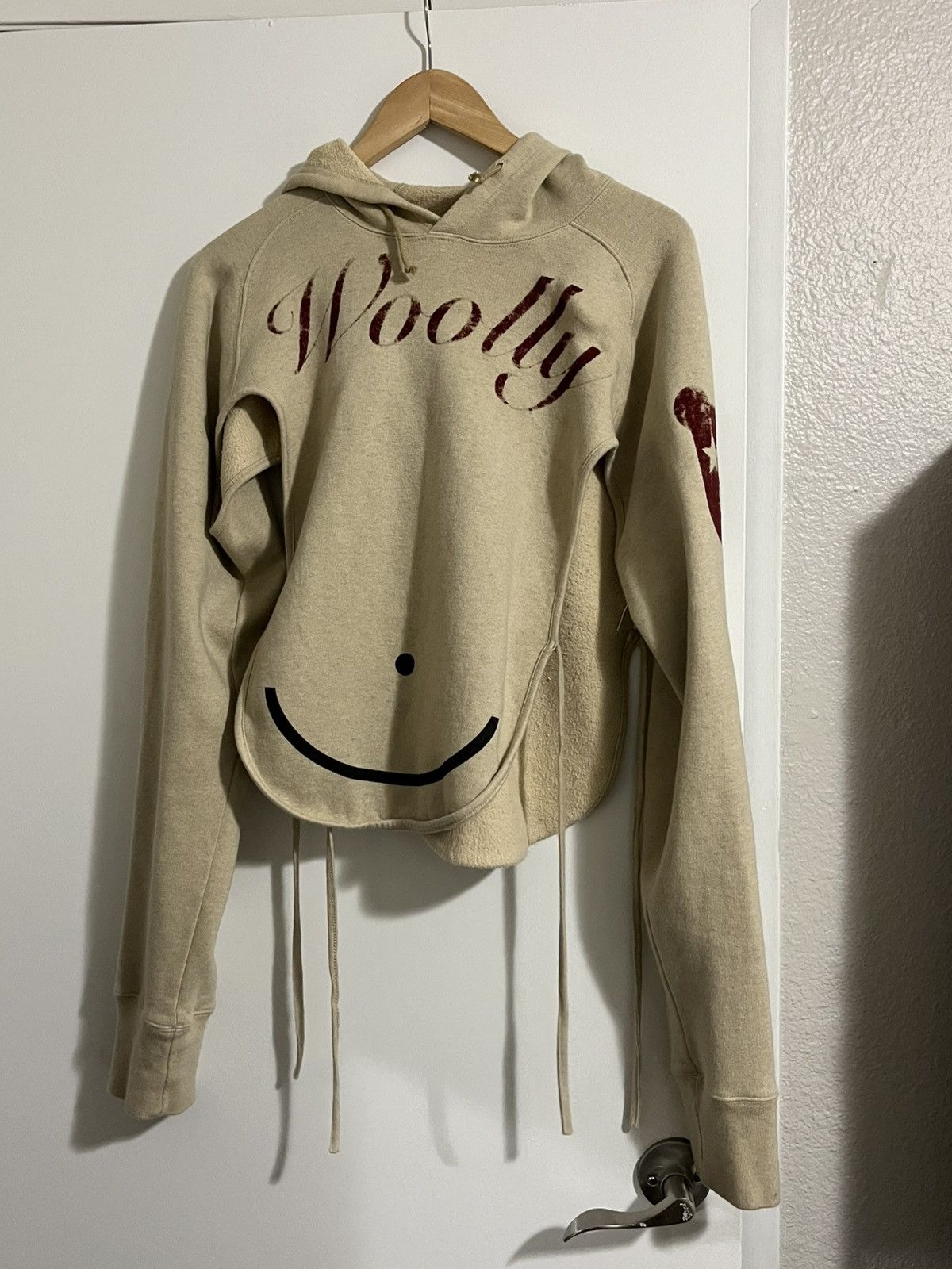 Walter Van Beirendonck AESTHETIC TERRORIST AW03/04 Wooly Bib Hoodie Size US M / EU 48-50 / 2 - 2 Thumbnail