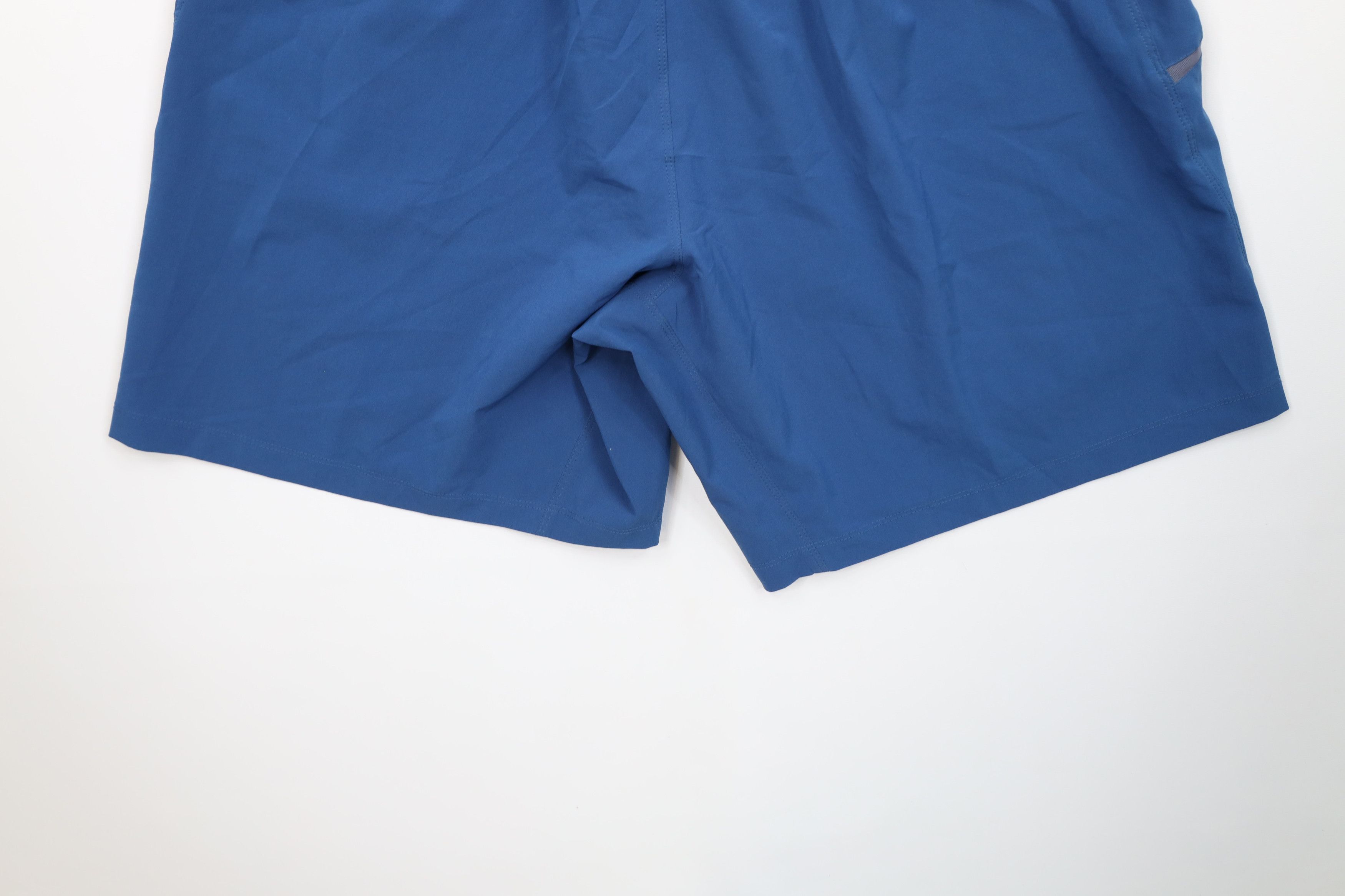 Nike Vintage Nike Mini Swoosh Stretch Above Knee Shorts Blue Size US 36 / EU 52 - 14 Thumbnail