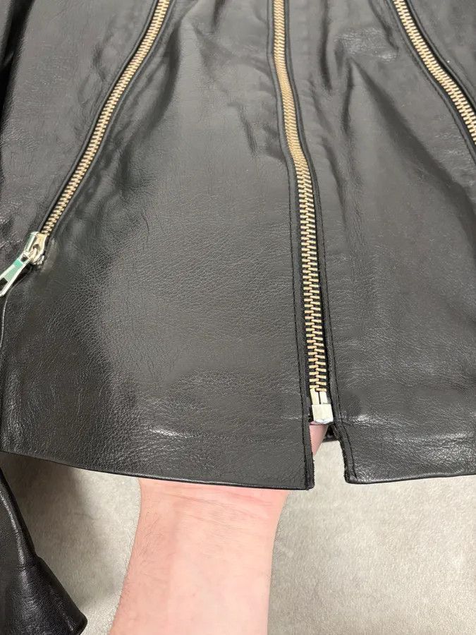 Maison Margiela SS2005 Maison Martin Margiela Black 5 Zip Biker Leather Jacket Size S / US 4 / IT 40 - 11 Thumbnail