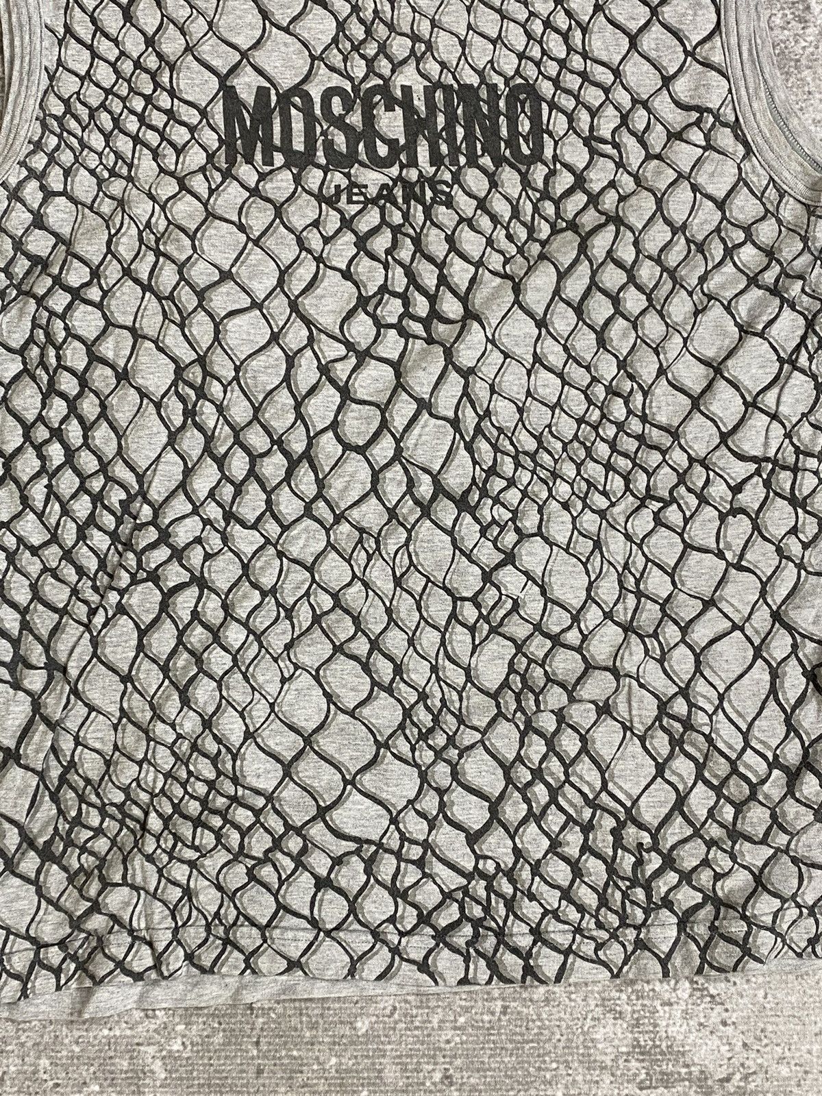 Moschino Moschino Rip Off Snake Skin Tanktop Size US L / EU 52-54 / 3 - 4 Thumbnail