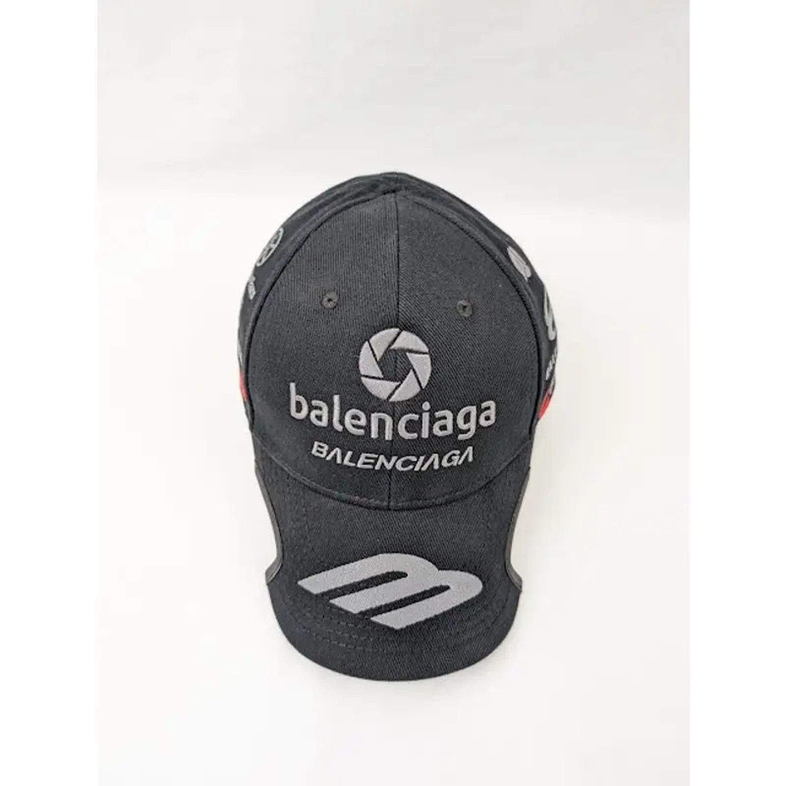 Balenciaga o1rshd1 Q:11 / Size: S ( 55 CM ) / Racer Hat / Cap in Black Size ONE SIZE - 2 Thumbnail