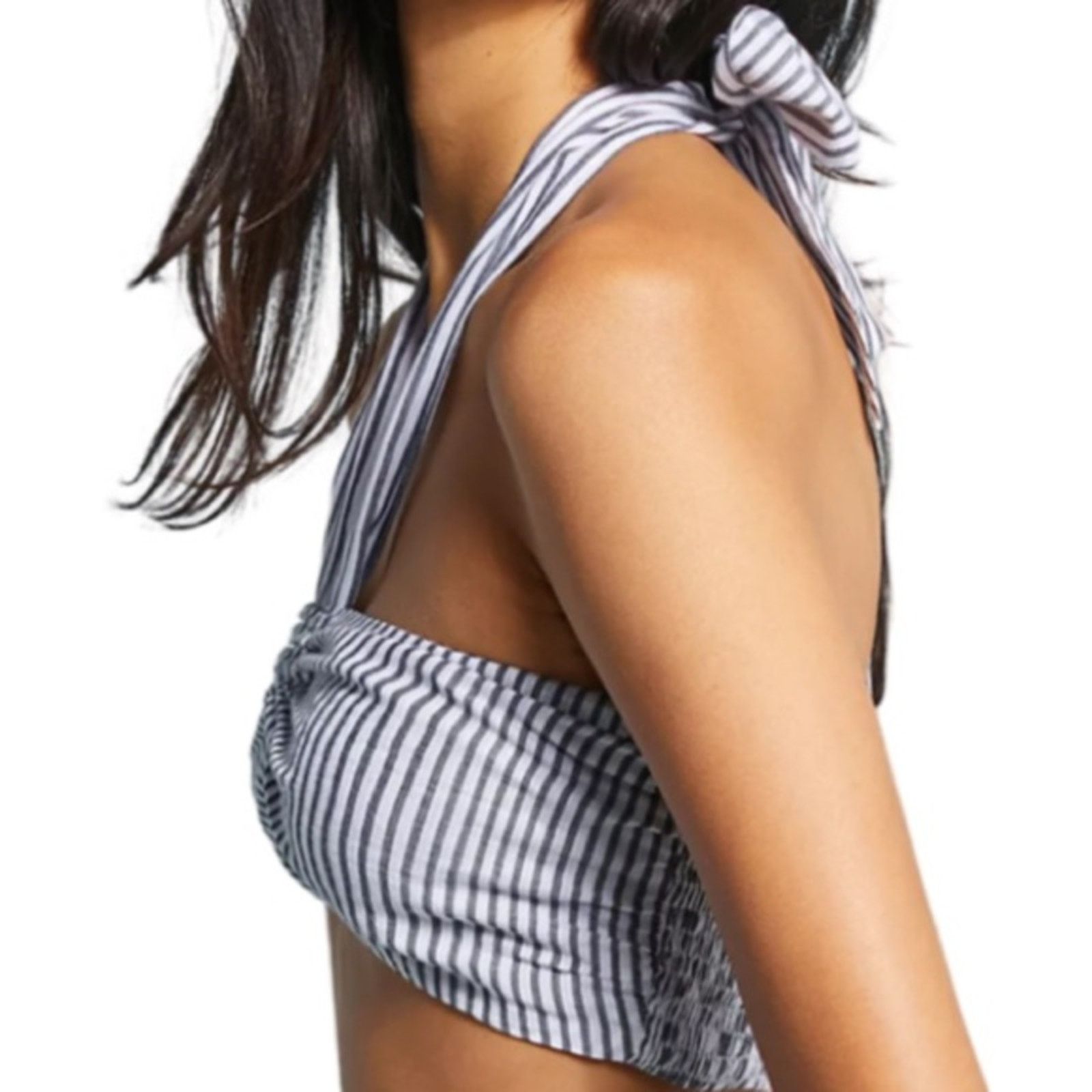 Mara Hoffman Mara Hoffman Pinstriped Bikini Crop Top Size S Size S / US 4 / IT 40 - 2 Thumbnail