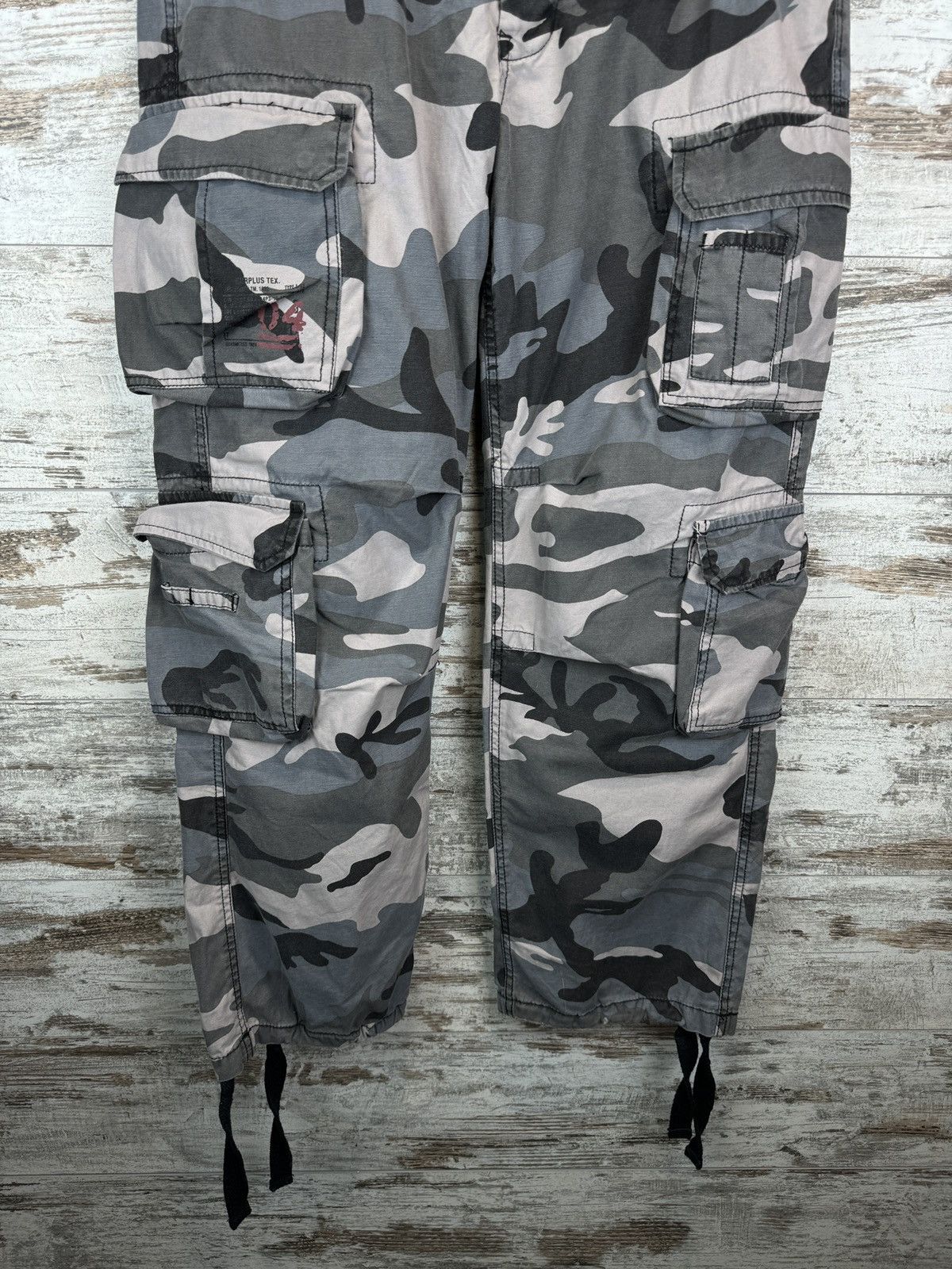 Vintage Mens Vintage Surplus Cargo baggy pants y2k rare Japanese Size US 34 / EU 50 - 3 Thumbnail