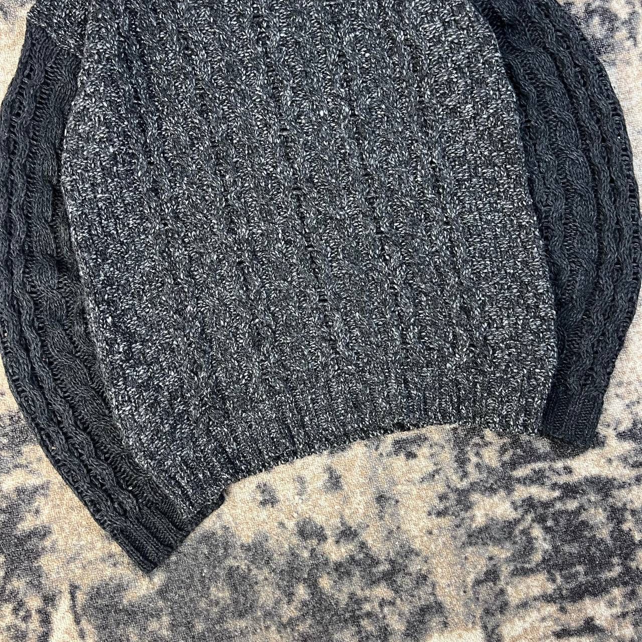 Diesel Diesel Vintage Luxury Mini Logo Cable Knit Wool Sweater Size US L / EU 52-54 / 3 - 3 Thumbnail