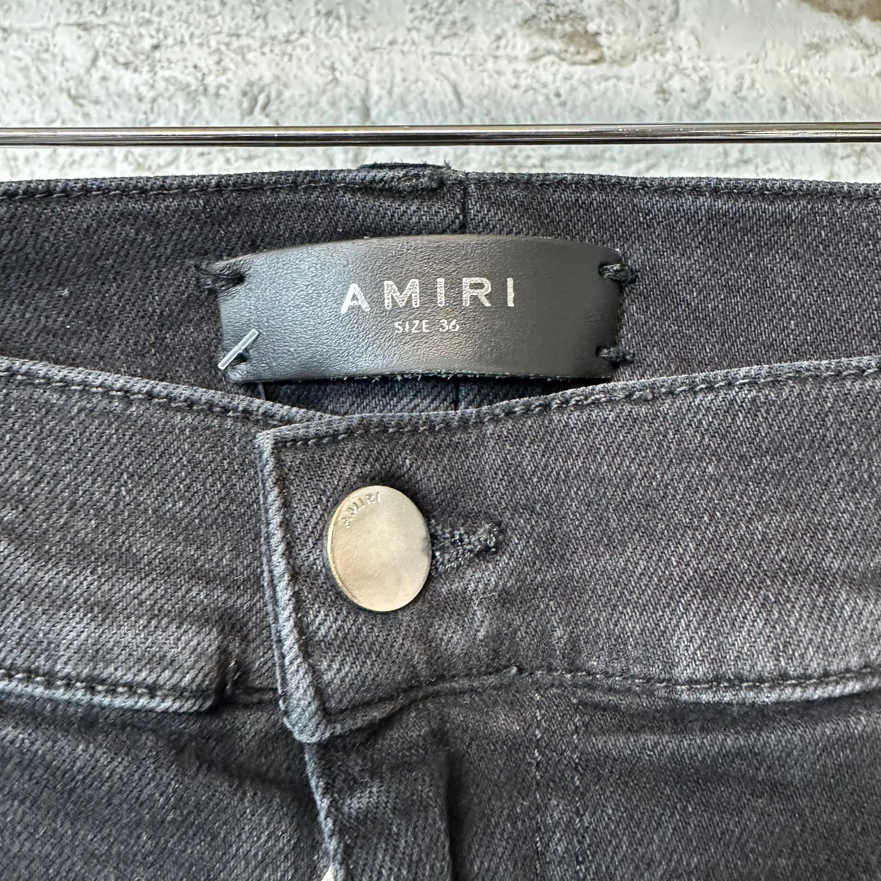 Amiri Amiri Animal Print Black Denim Jeans Sz 36 Size US 36 / EU 52 - 3 Thumbnail