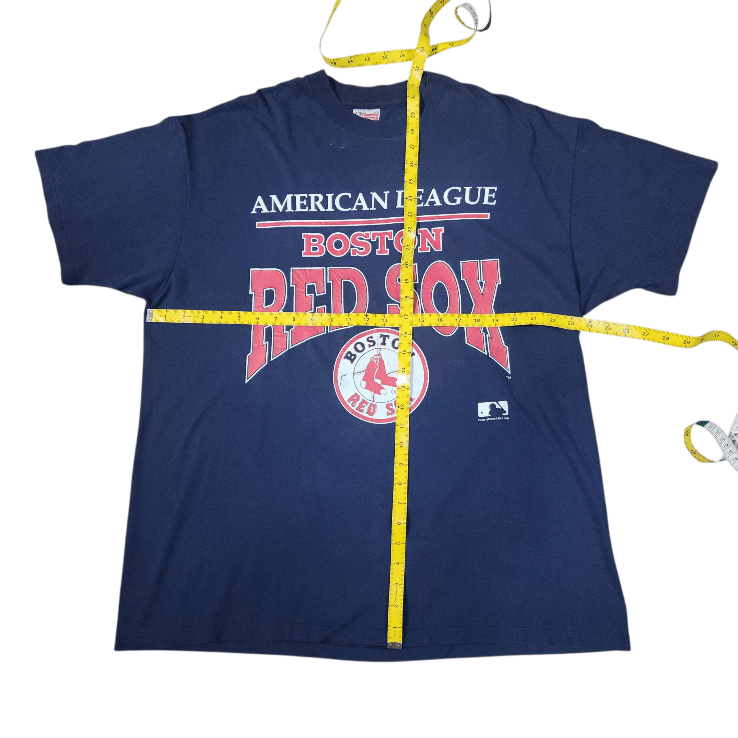 Vintage Vintage 1992 Boston Red Sox Shirt Hanes 90s MLB Tees Size US XXL / EU 58 / 5 - 5 Thumbnail