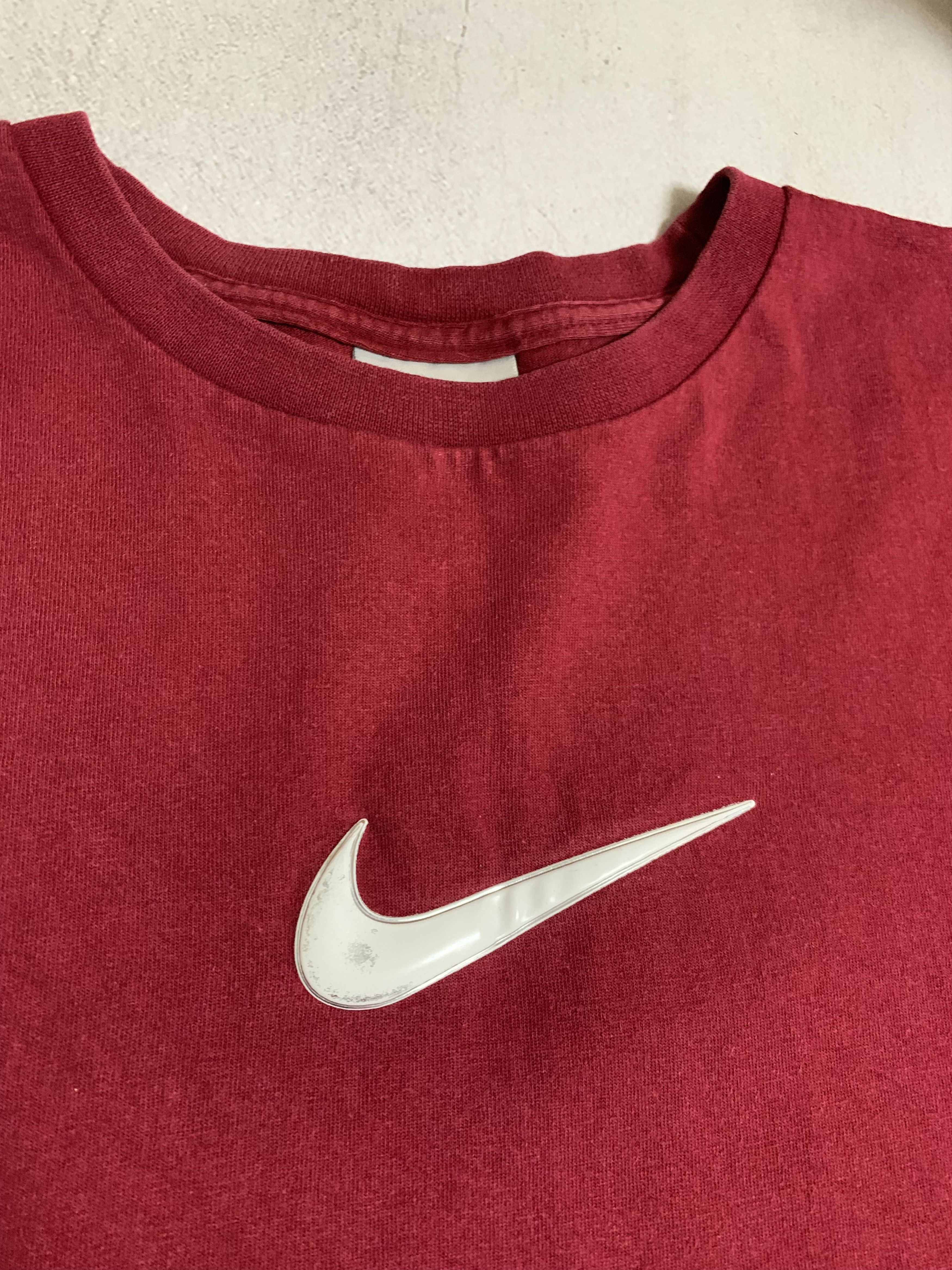 Nike × Vintage Vintage Nike T Shirt Swoosh Baggy Big Logo 90s Y2K Size US L / EU 52-54 / 3 - 4 Thumbnail