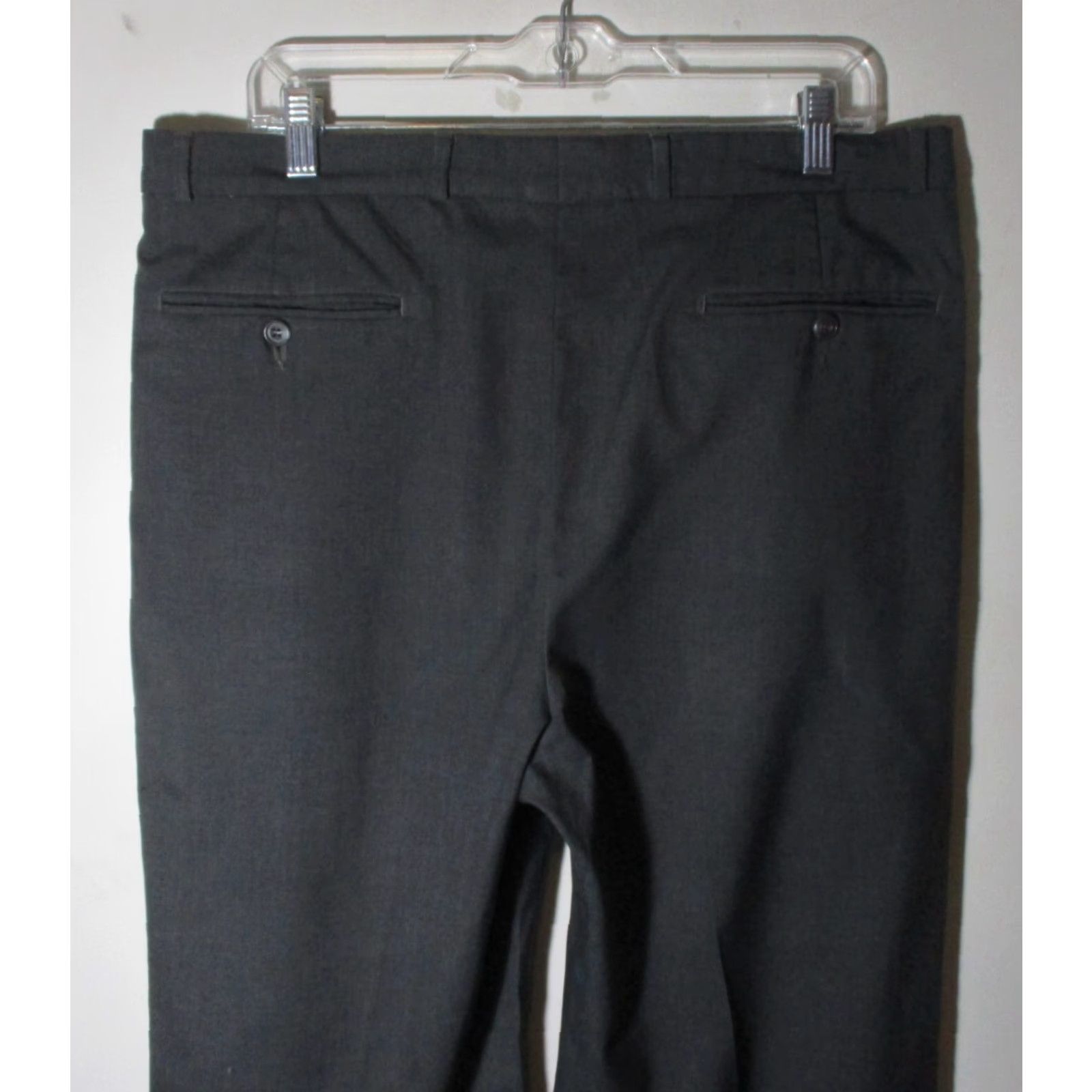 Vintage PABLO PICASSO Made in Italy Gray Pleated Dress Pants Mens 36W 32L Wool Regular Front Pleated 5-Pocket Size US 36 / EU 52 - 4 Thumbnail
