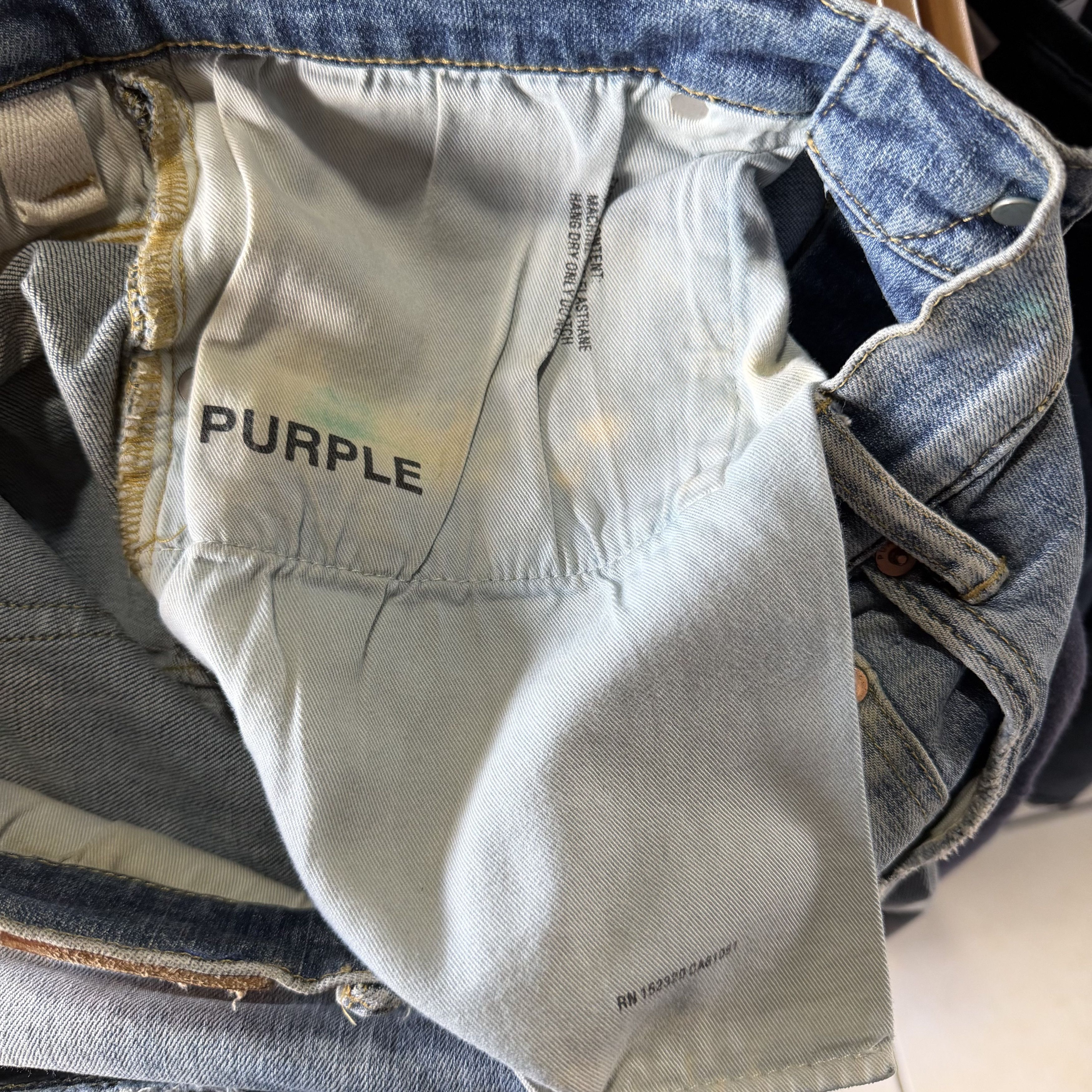 Purple Brand Purple Brand Jeans Mens 31x32 Blue P002 Skinny Fit Size US 31 - 10 Thumbnail