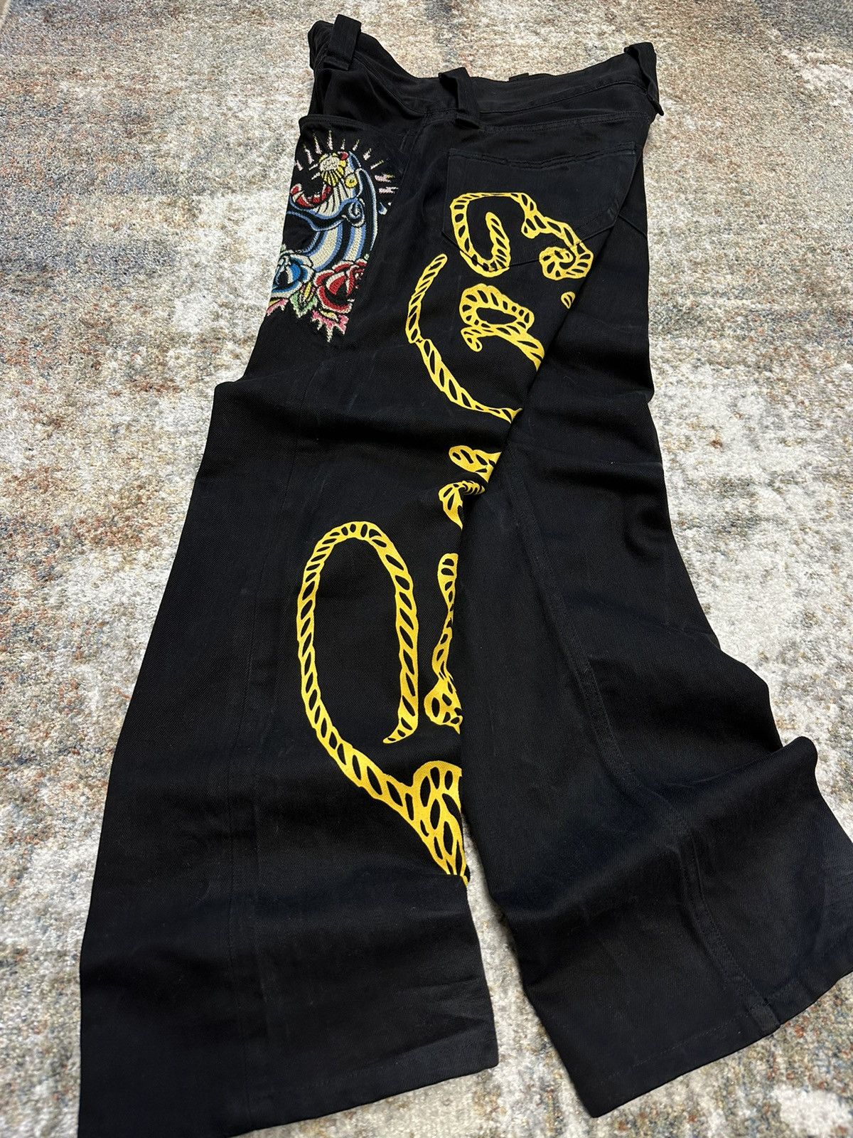 Christian Audigier × Ed Hardy × Japanese Brand 🔥 Very Rare Ed Hardy Pantera Jeans By Christian Audiger Size US 33 - 2 Thumbnail