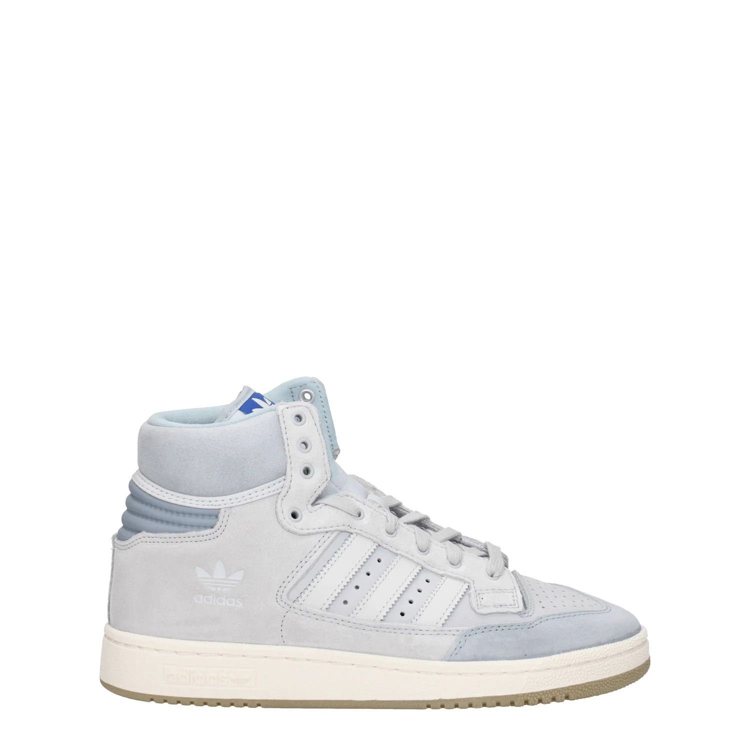 ob1o1e0625 Suede Hi-Top Sneakers in Gray